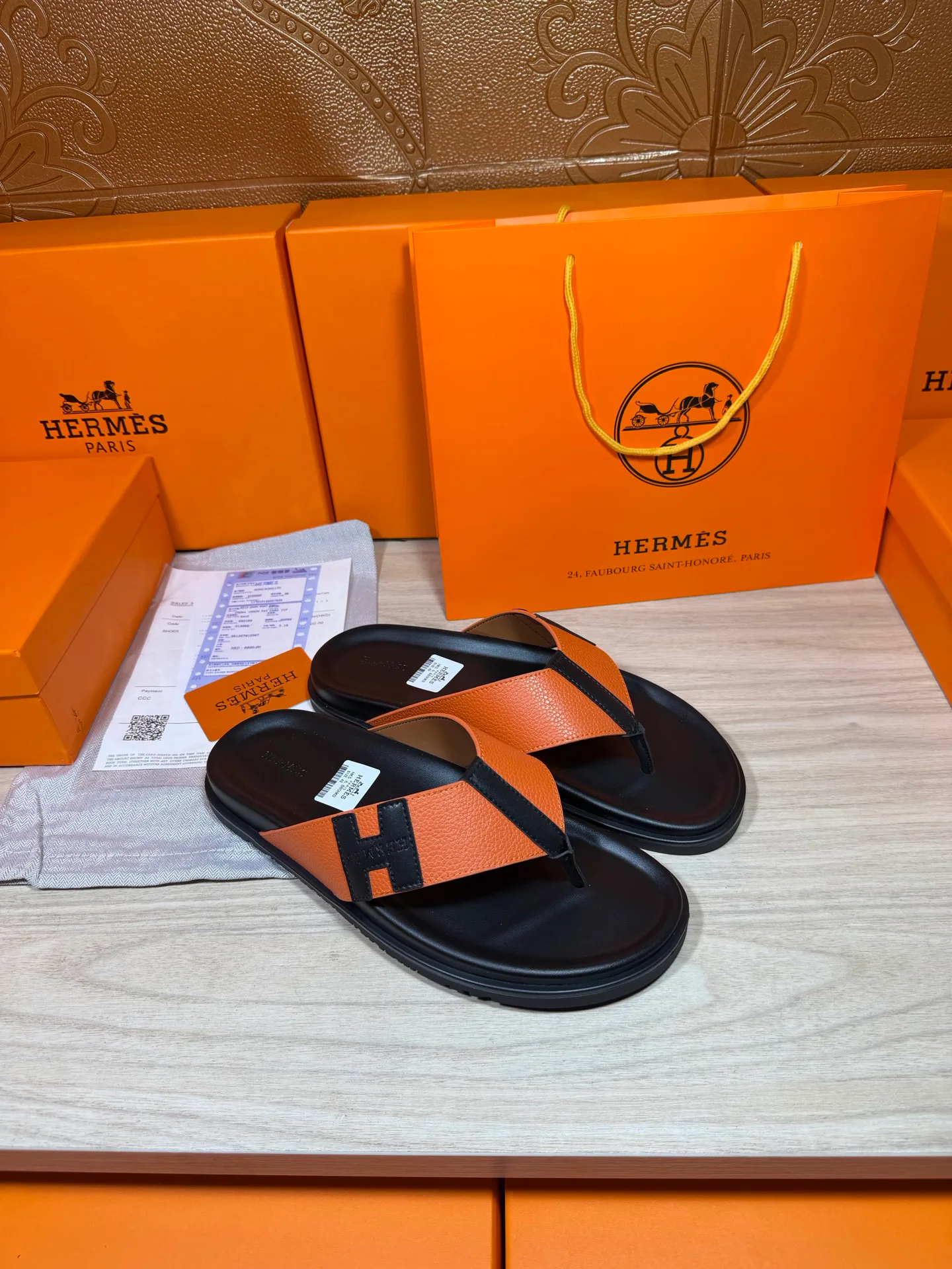 Шлепанцы Мужские Hermes 19414481