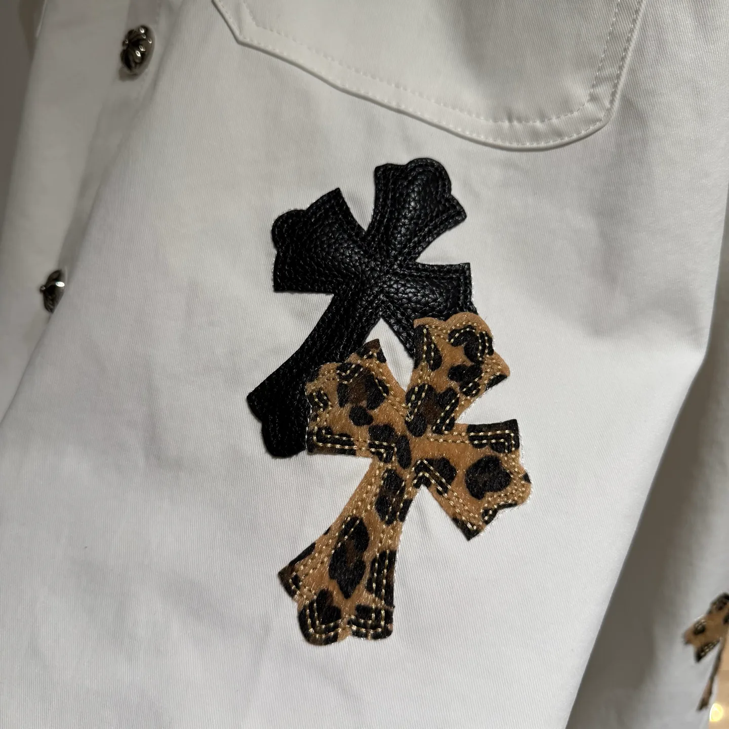 Кожаные Куртки И Дублёнки Мужские Chrome Hearts 11264953