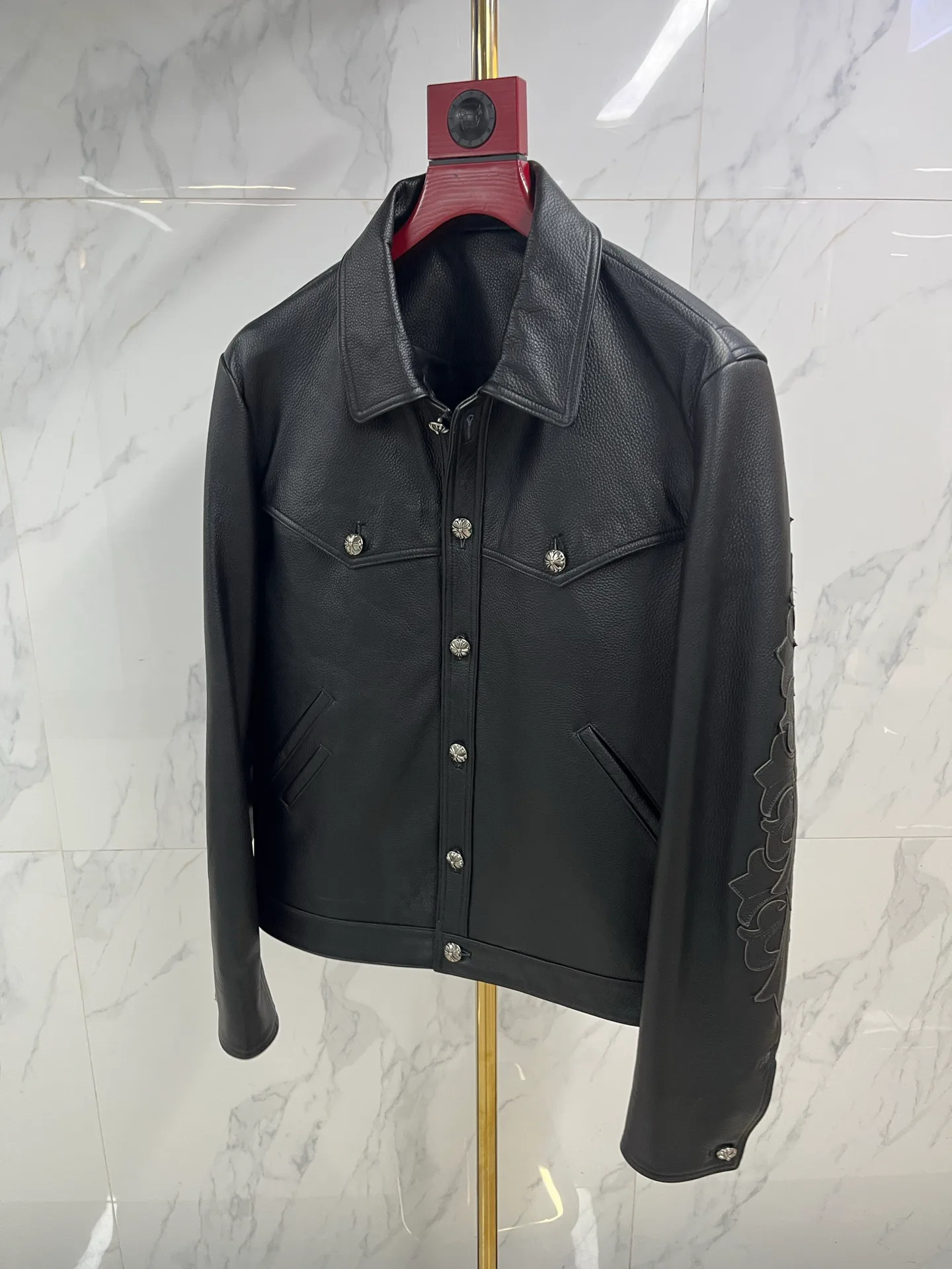 Кожаные Куртки И Дублёнки Мужские Chrome Hearts 1752358