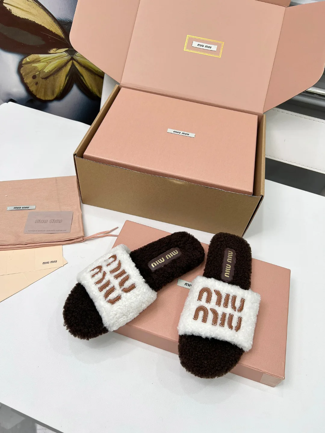 Тапочки Женские Miu Miu 472236