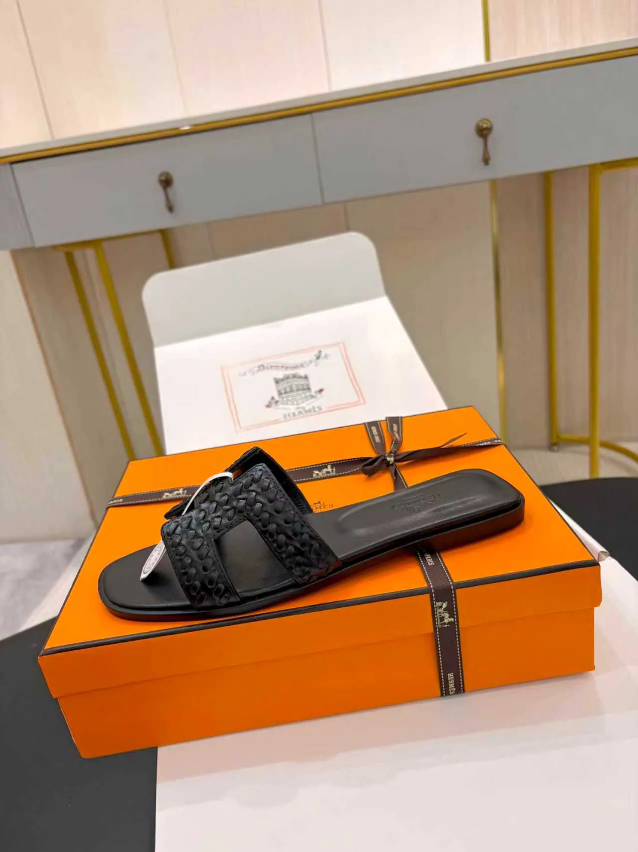 Шлепанцы Женские Hermes 379534