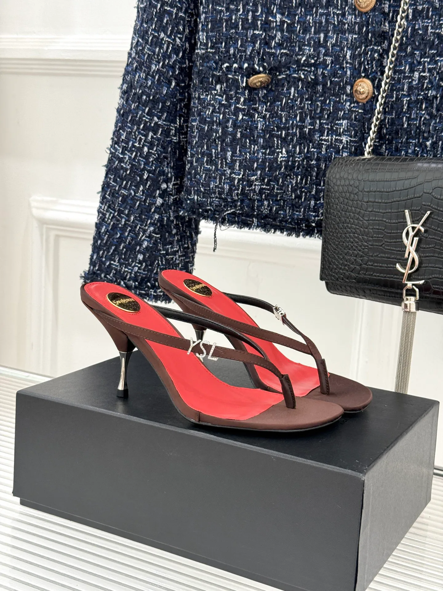 Сандалии Женские Saint Laurent 11886592