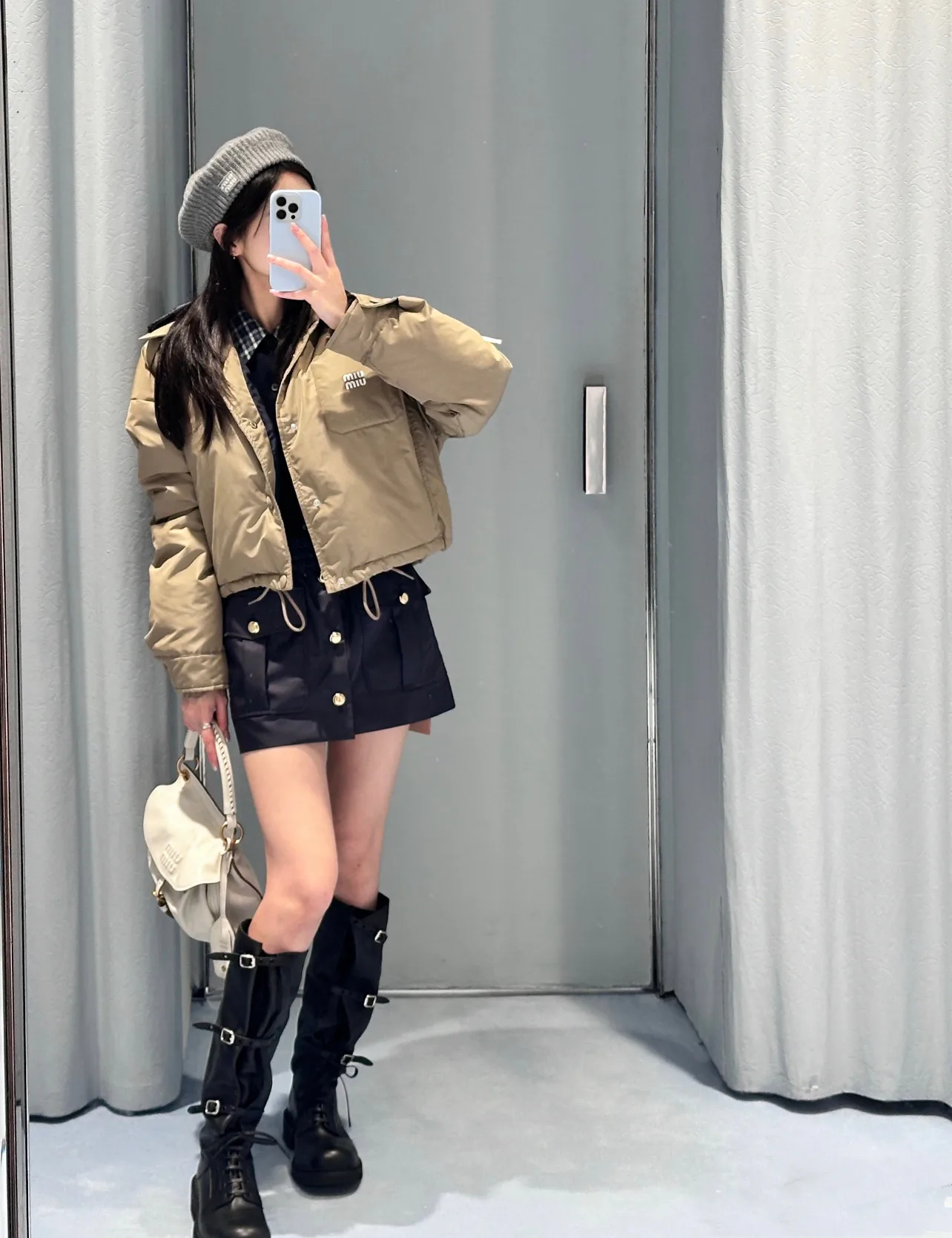 Куртки И Пуховики Женские Miu Miu 18030686
