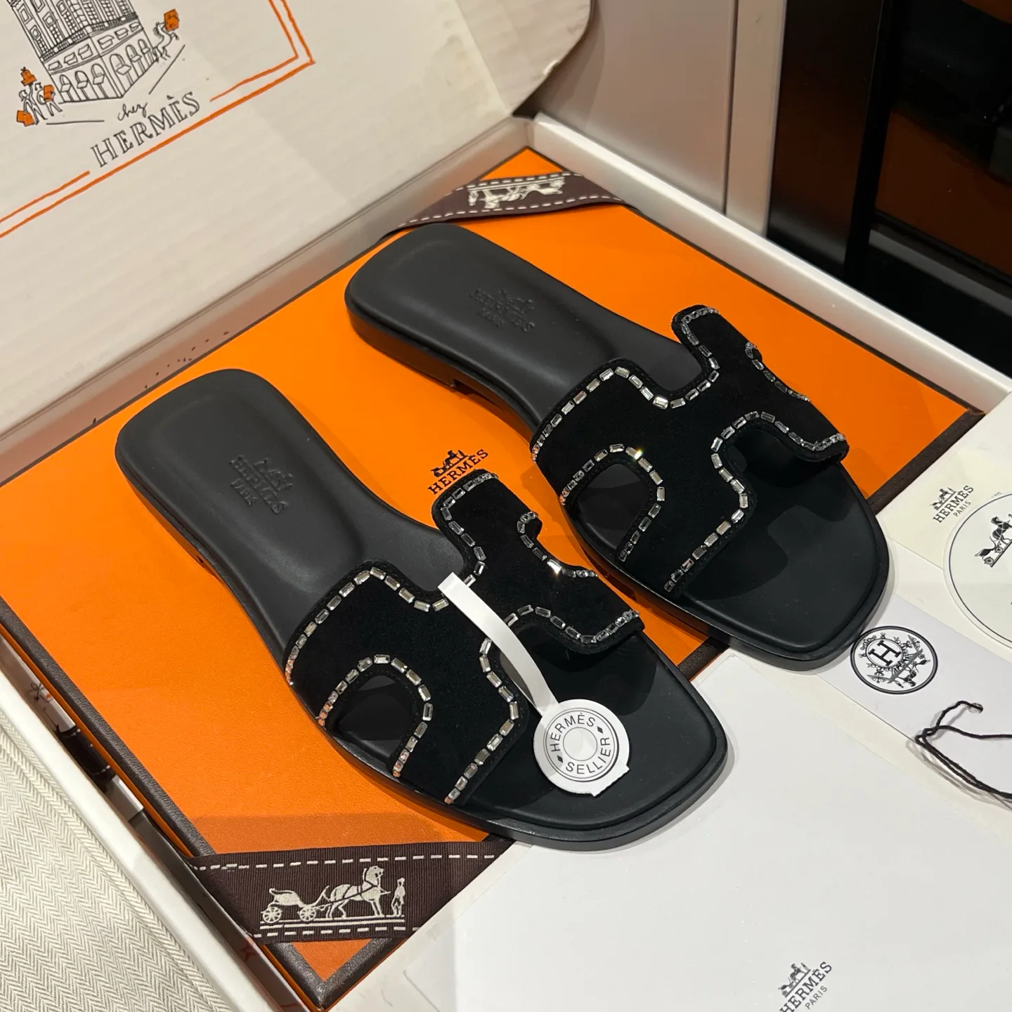 Шлепанцы Женские Hermes 11637272