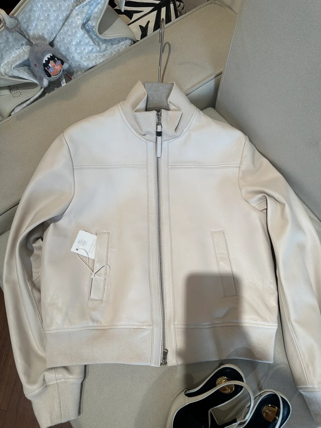 Кожаные Куртки И Дублёнки Женские Brunello Cucinelli 17275150