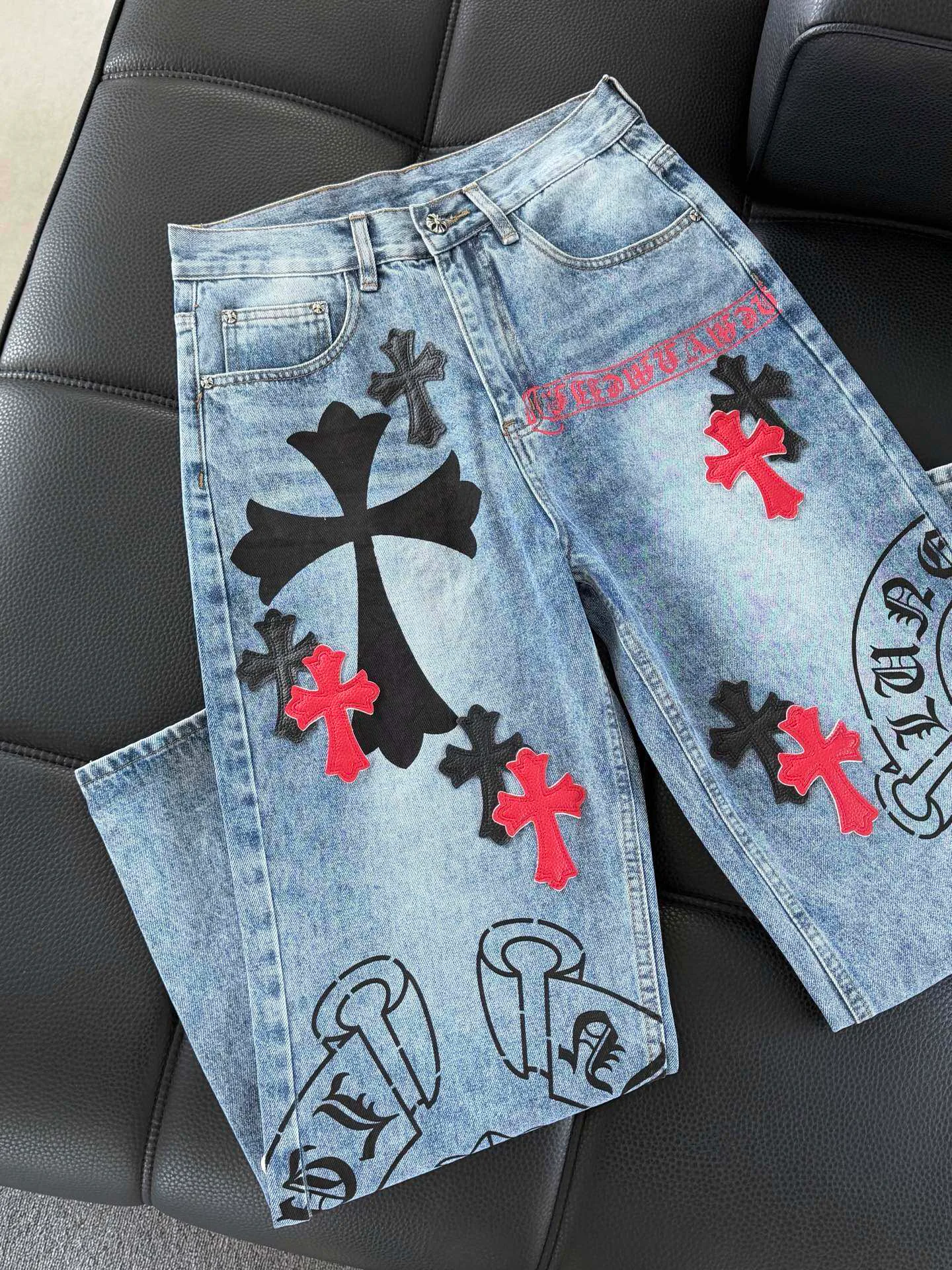 Джинсы Женские Chrome Hearts 3375346
