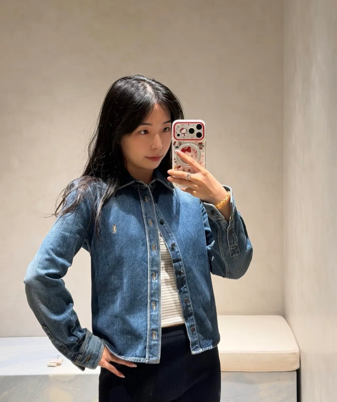 Куртки И Пуховики Женские Saint Laurent 17321866