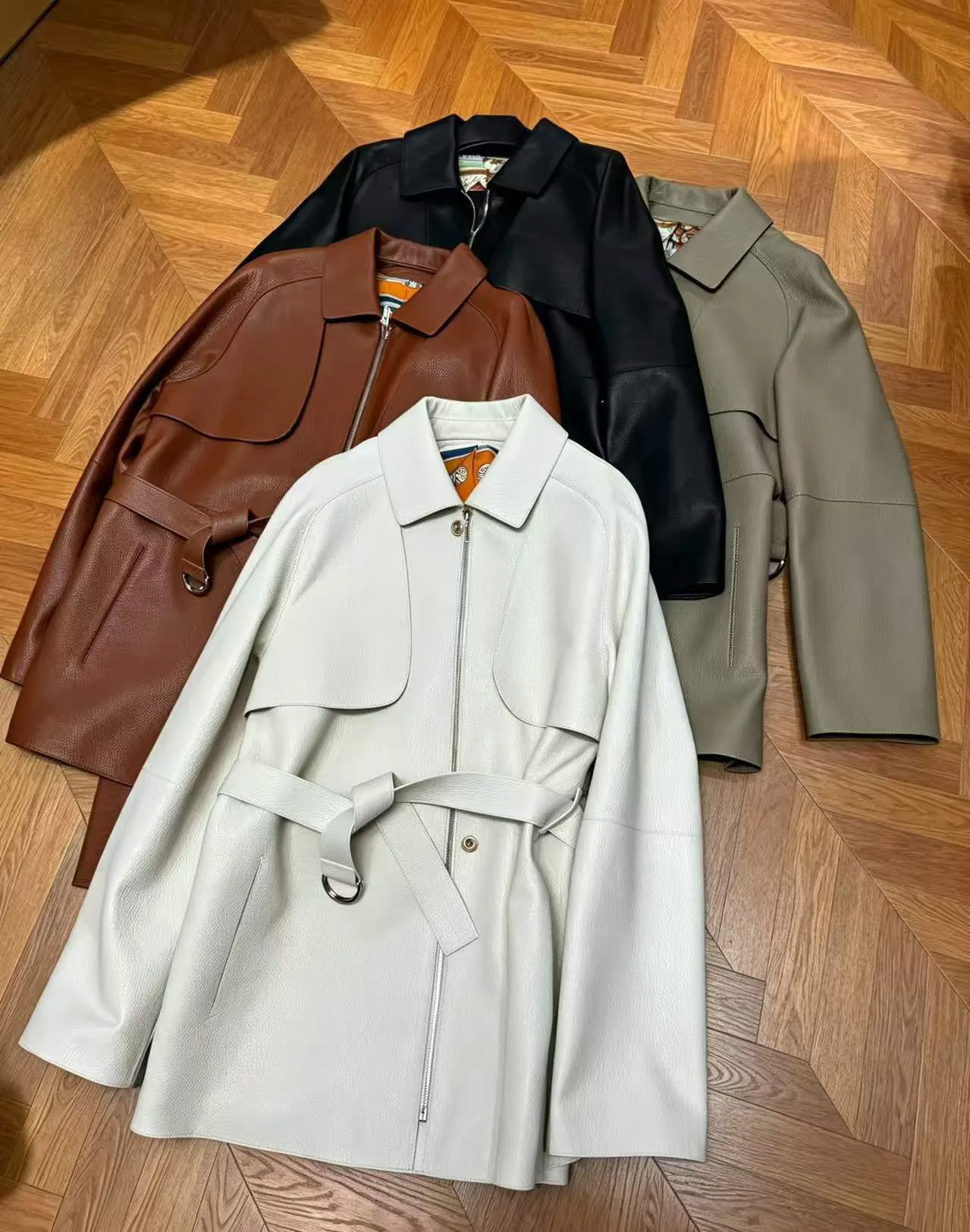 Кожаные Куртки И Дублёнки Женские Hermes 18805196