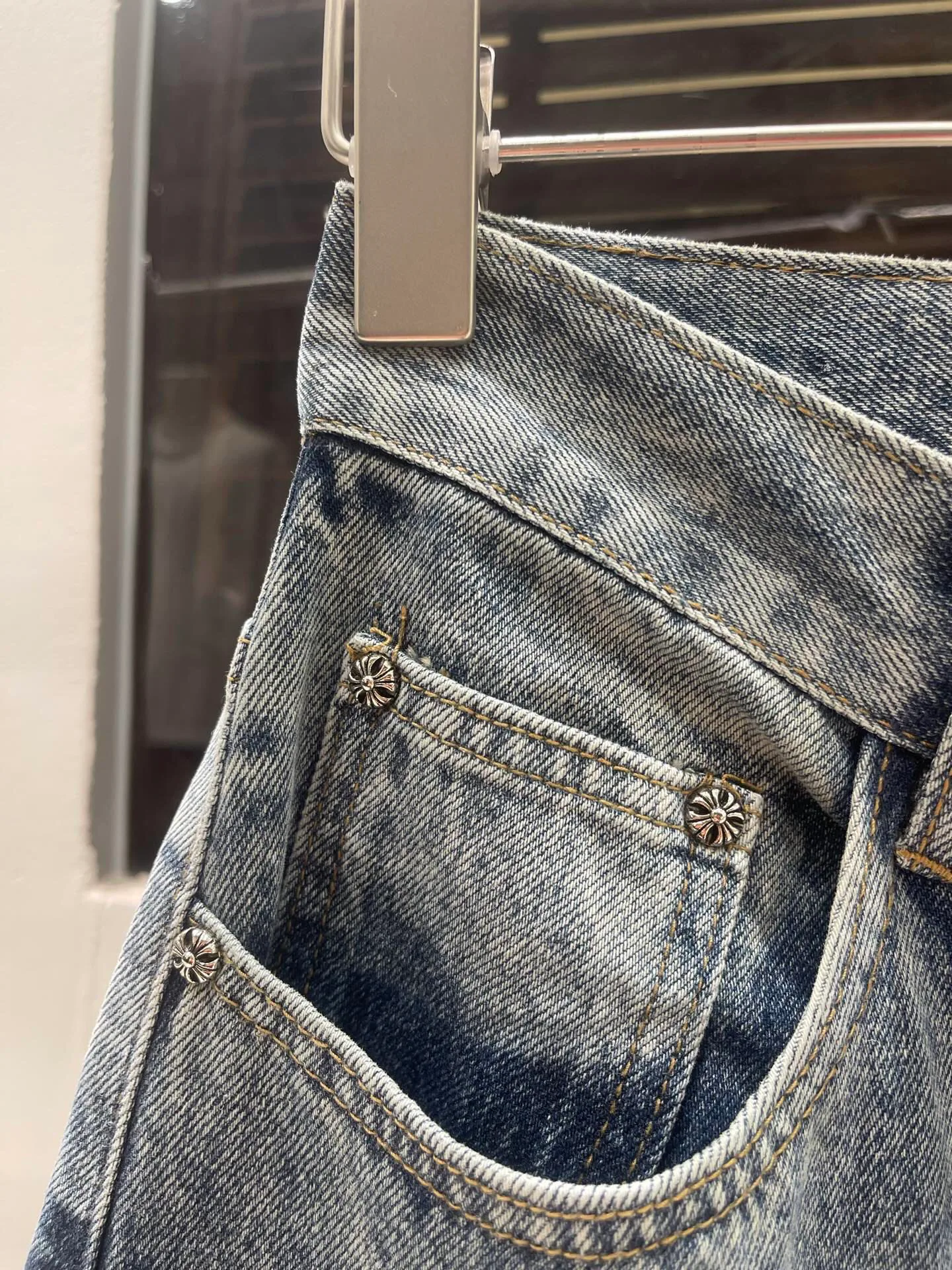 Джинсы Мужские Chrome Hearts 928668