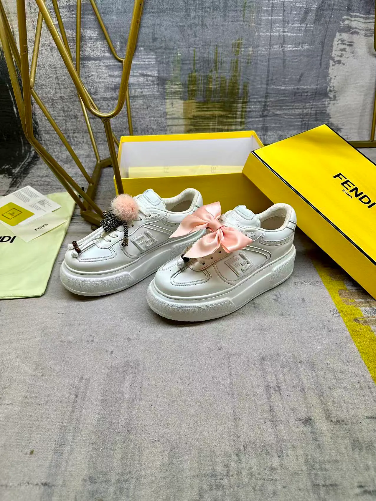 Кеды Женские Fendi 472254