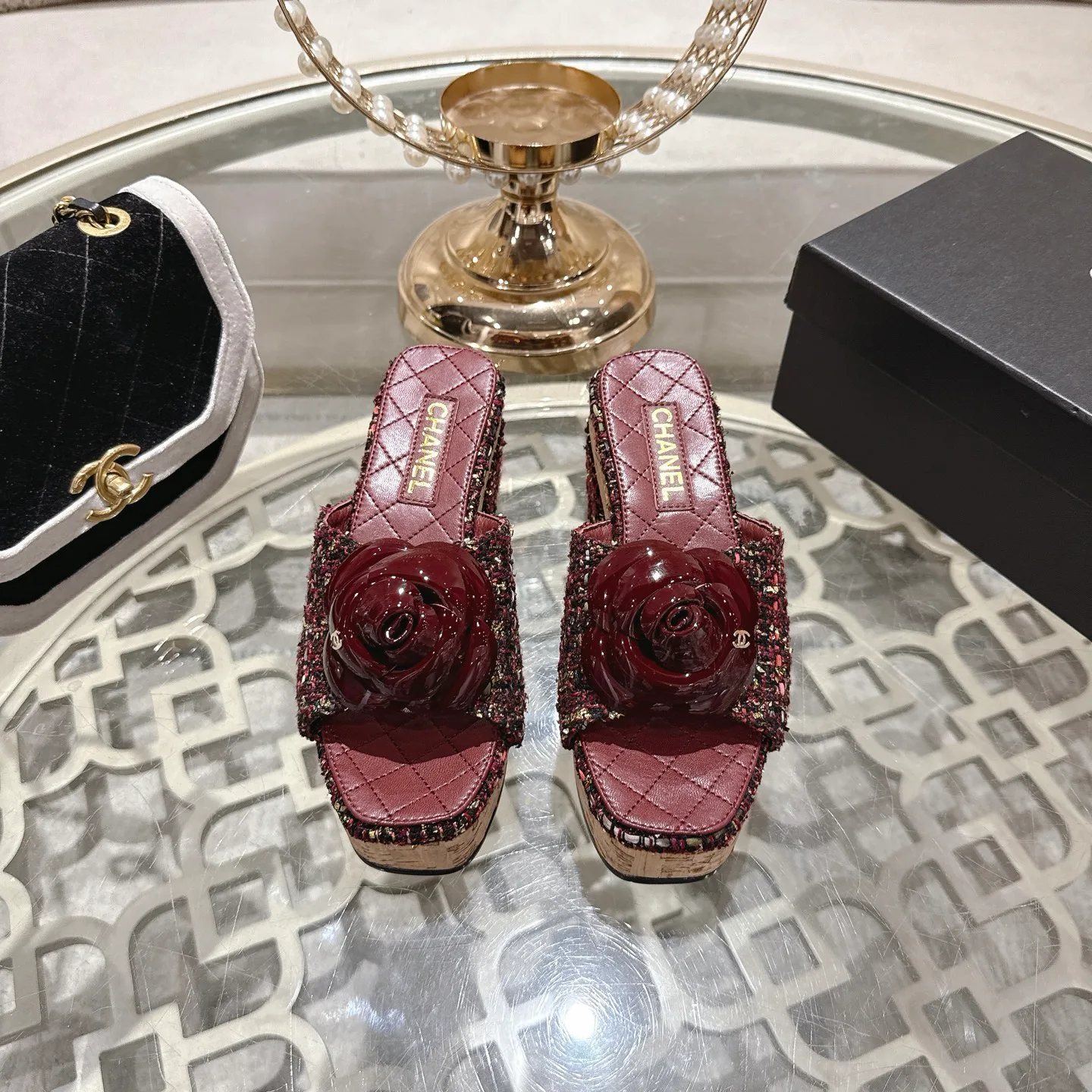 Шлепанцы Женские Chanel 1529108