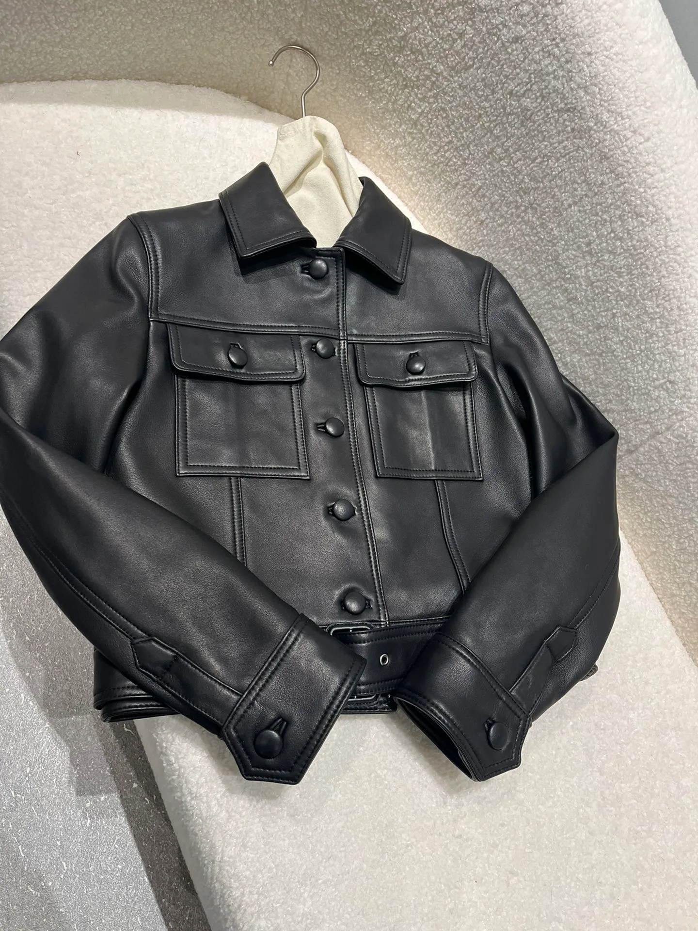 Кожаные Куртки И Дублёнки Мужские Saint Laurent 11485699