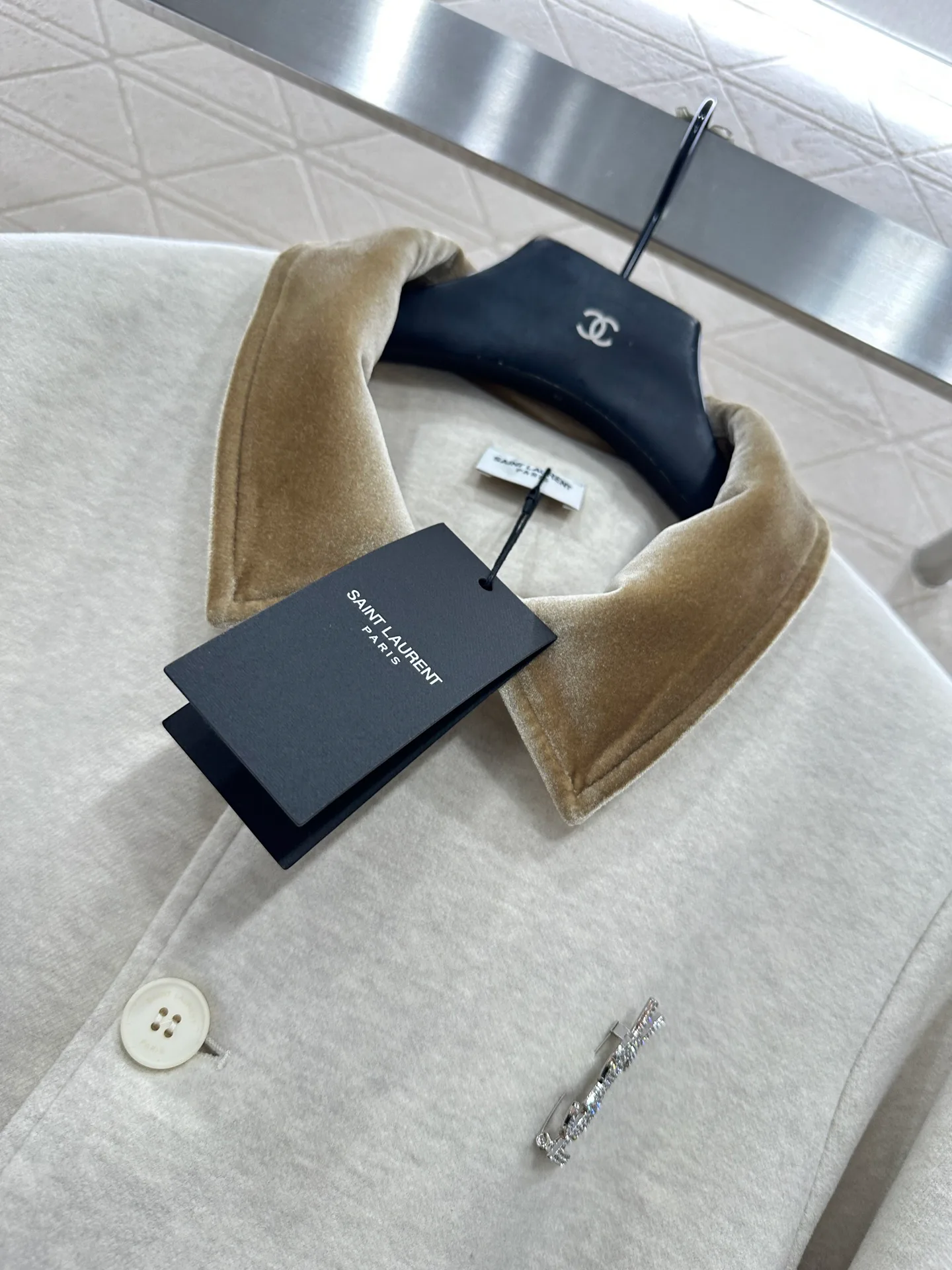 Пальто Женские Saint Laurent 4424732
