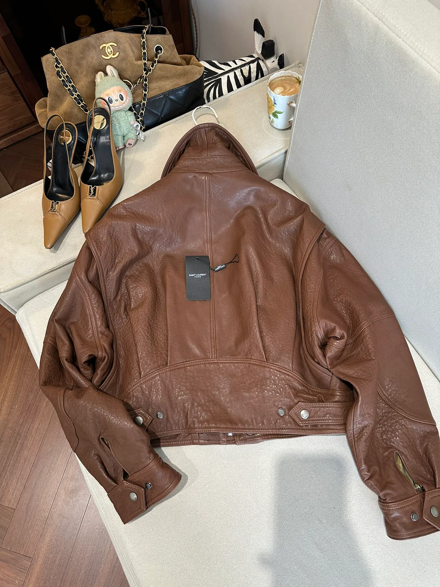 Куртки И Пуховики Женские Saint Laurent 127672