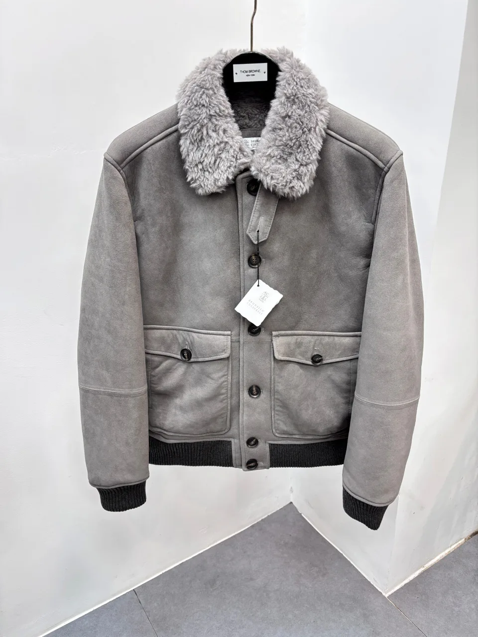 Кожаные Куртки И Дублёнки Мужские Brunello Cucinelli 1626184