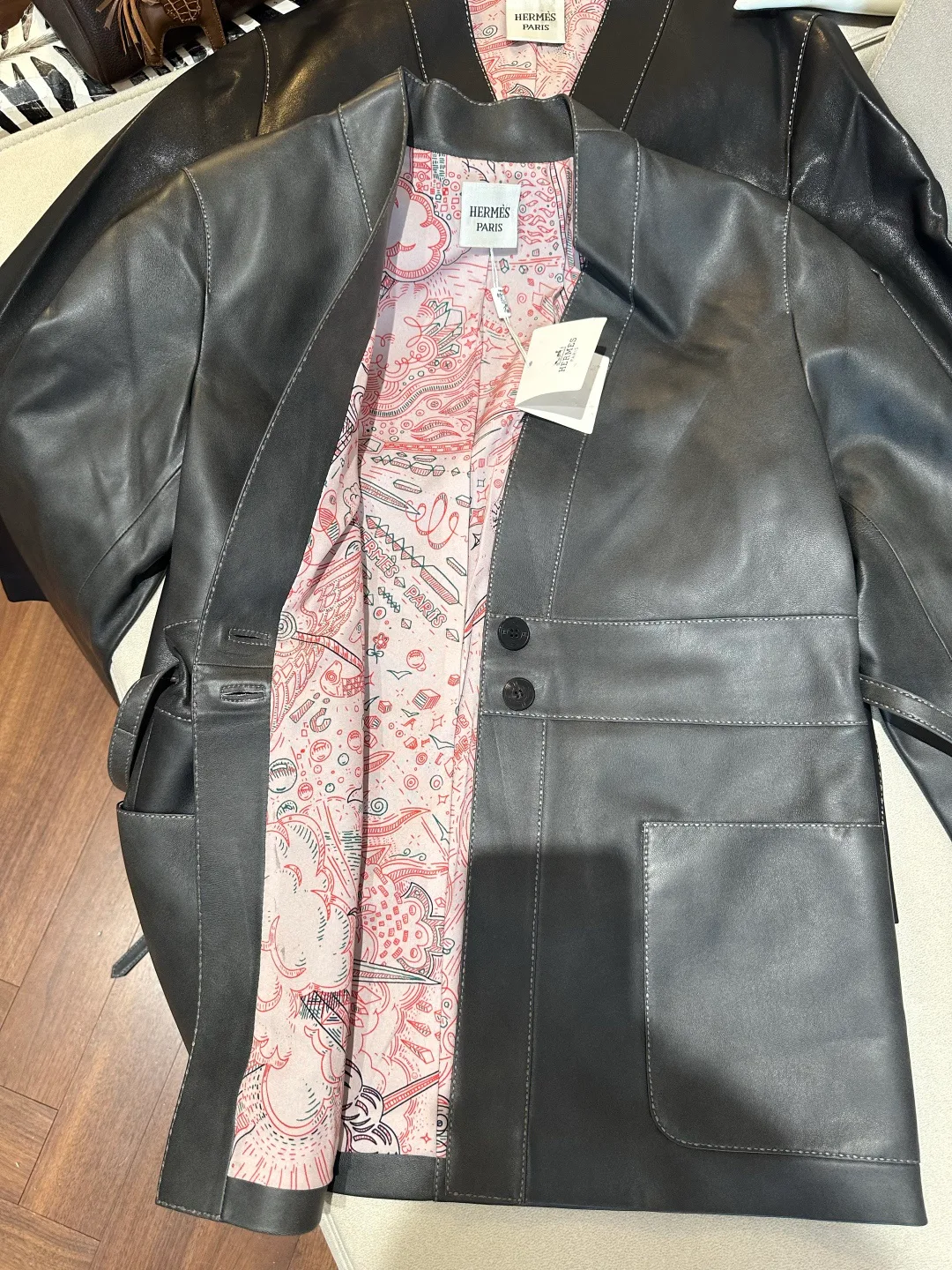 Кожаные Куртки И Дублёнки Женские Hermes 17766349