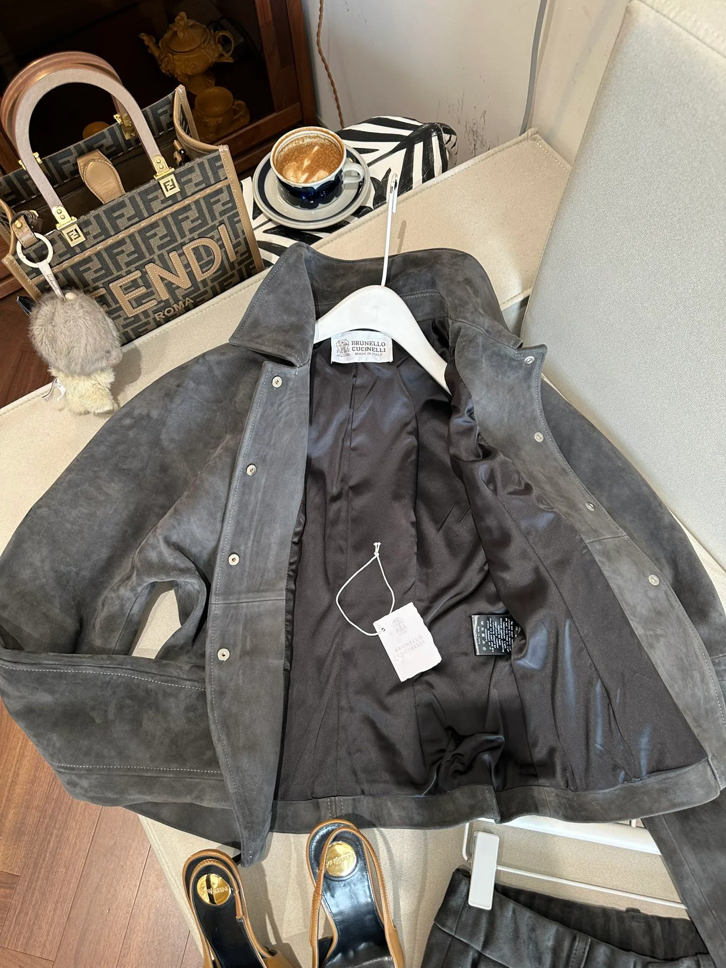Кожаные Куртки И Дублёнки Женские Brunello Cucinelli 5279917
