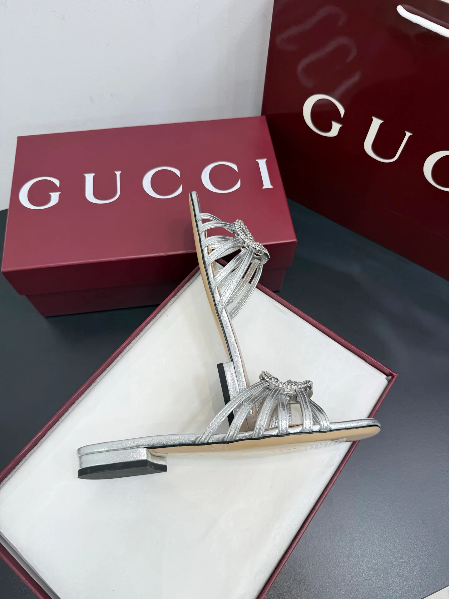 Шлепанцы Женские Gucci 457923