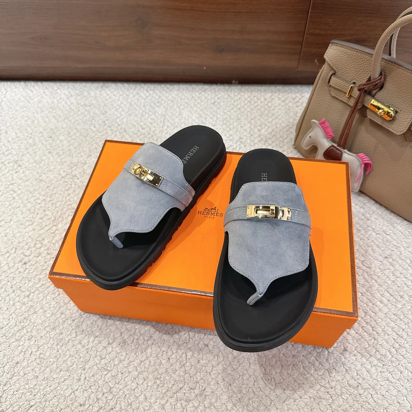 Шлепанцы Женские Hermes 8971581