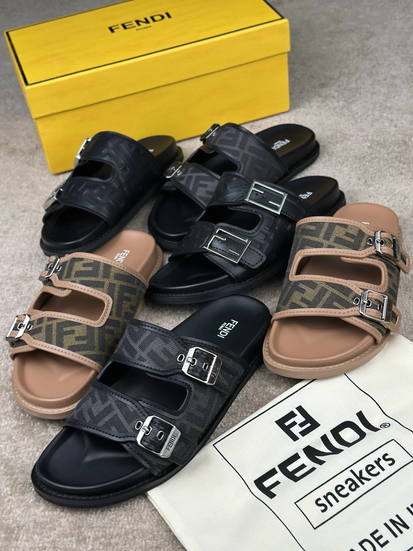 Шлепанцы Мужские Fendi 17688