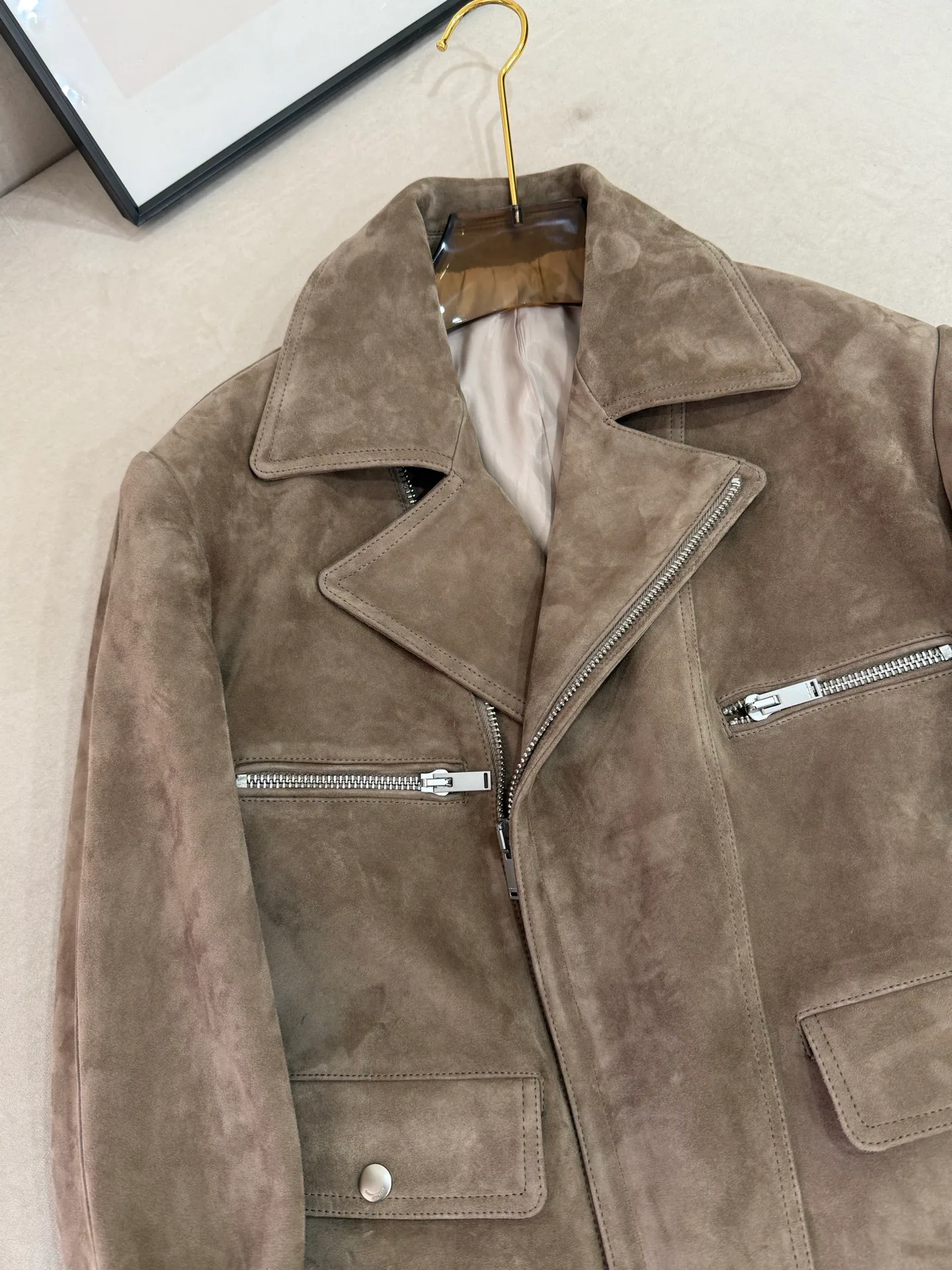 Кожаные Куртки И Дублёнки Женские Saint Laurent 18612313