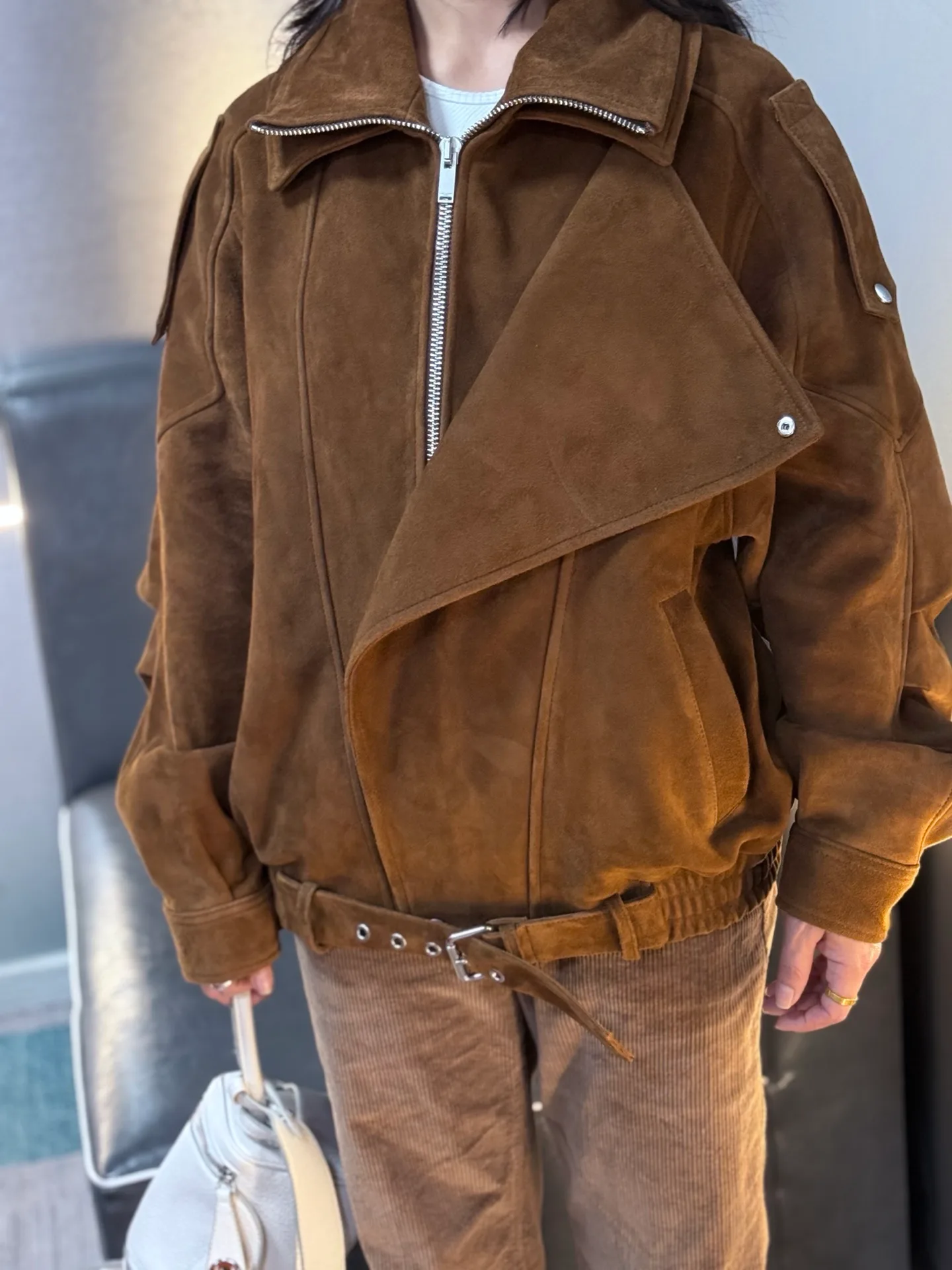 Кожаные Куртки И Дублёнки Женские Saint Laurent 19158