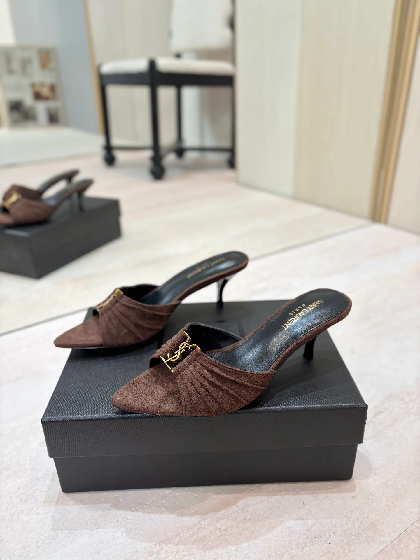 Мюли И Сабо Женские Saint Laurent 17476008