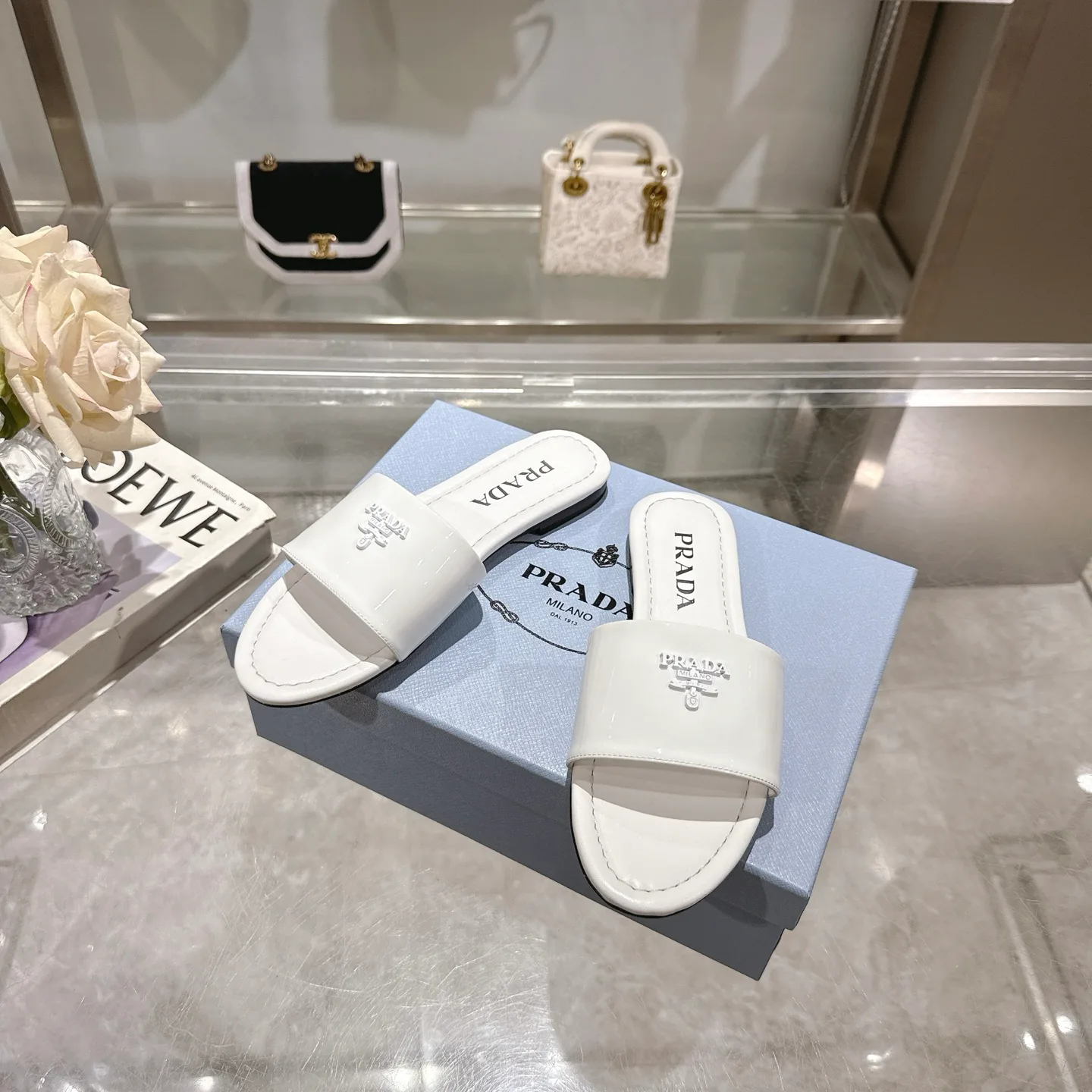 Шлепанцы Женские Prada 490962