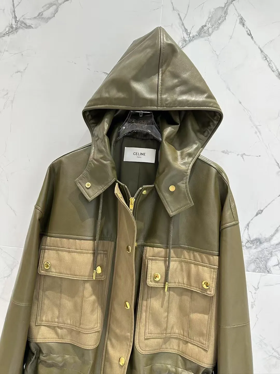 Кожаные Куртки И Дублёнки Женские Celine 11868466