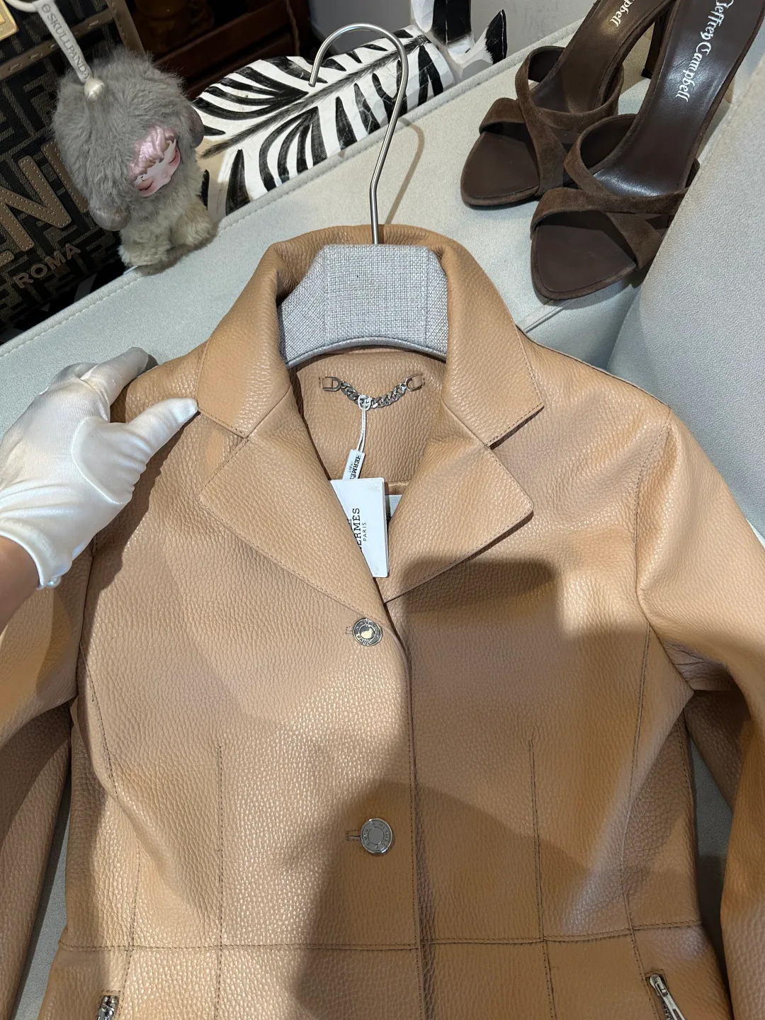 Кожаные Куртки И Дублёнки Женские Hermes 14723786