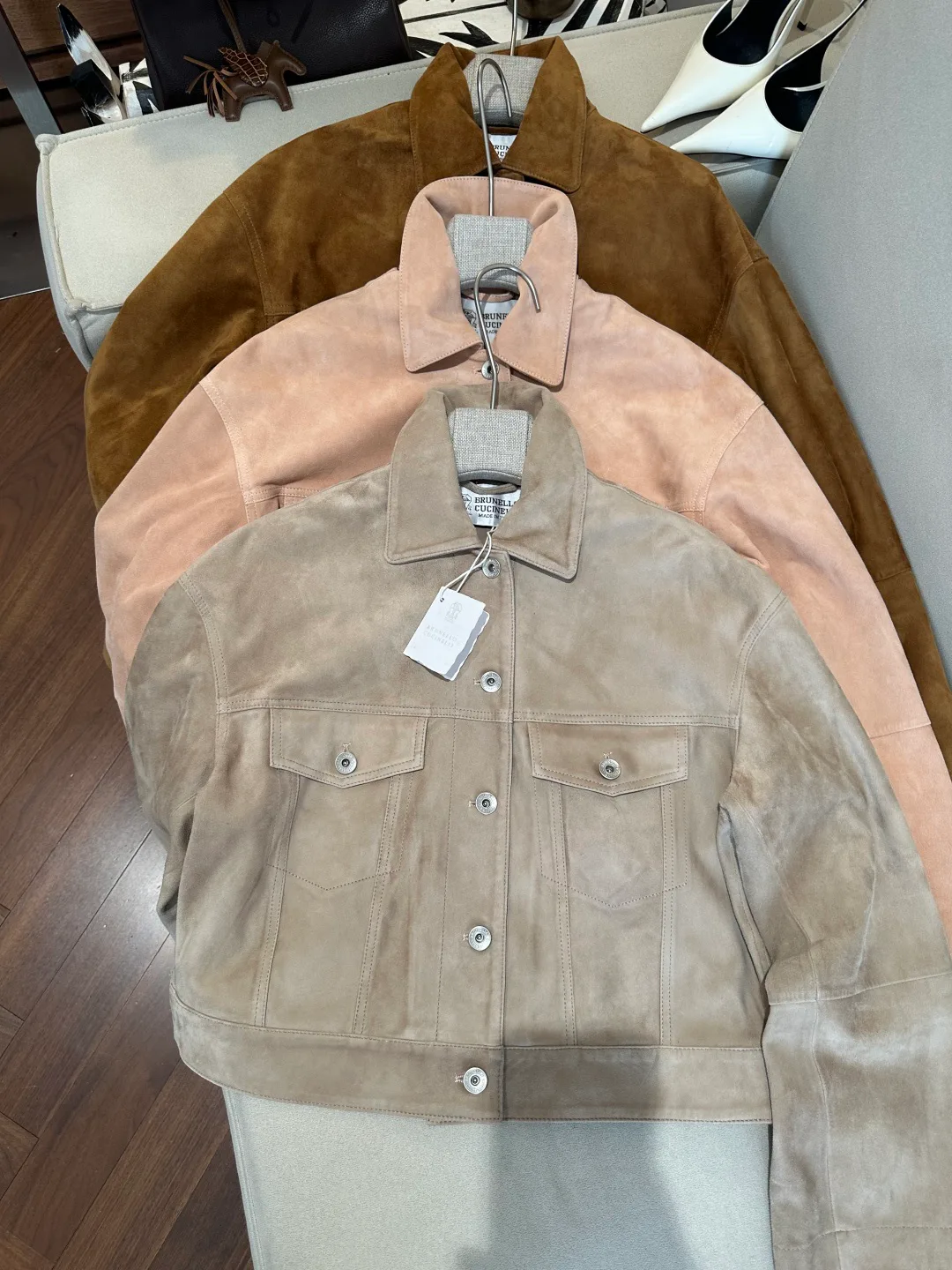 Кожаные Куртки И Дублёнки Женские Brunello Cucinelli 19045946
