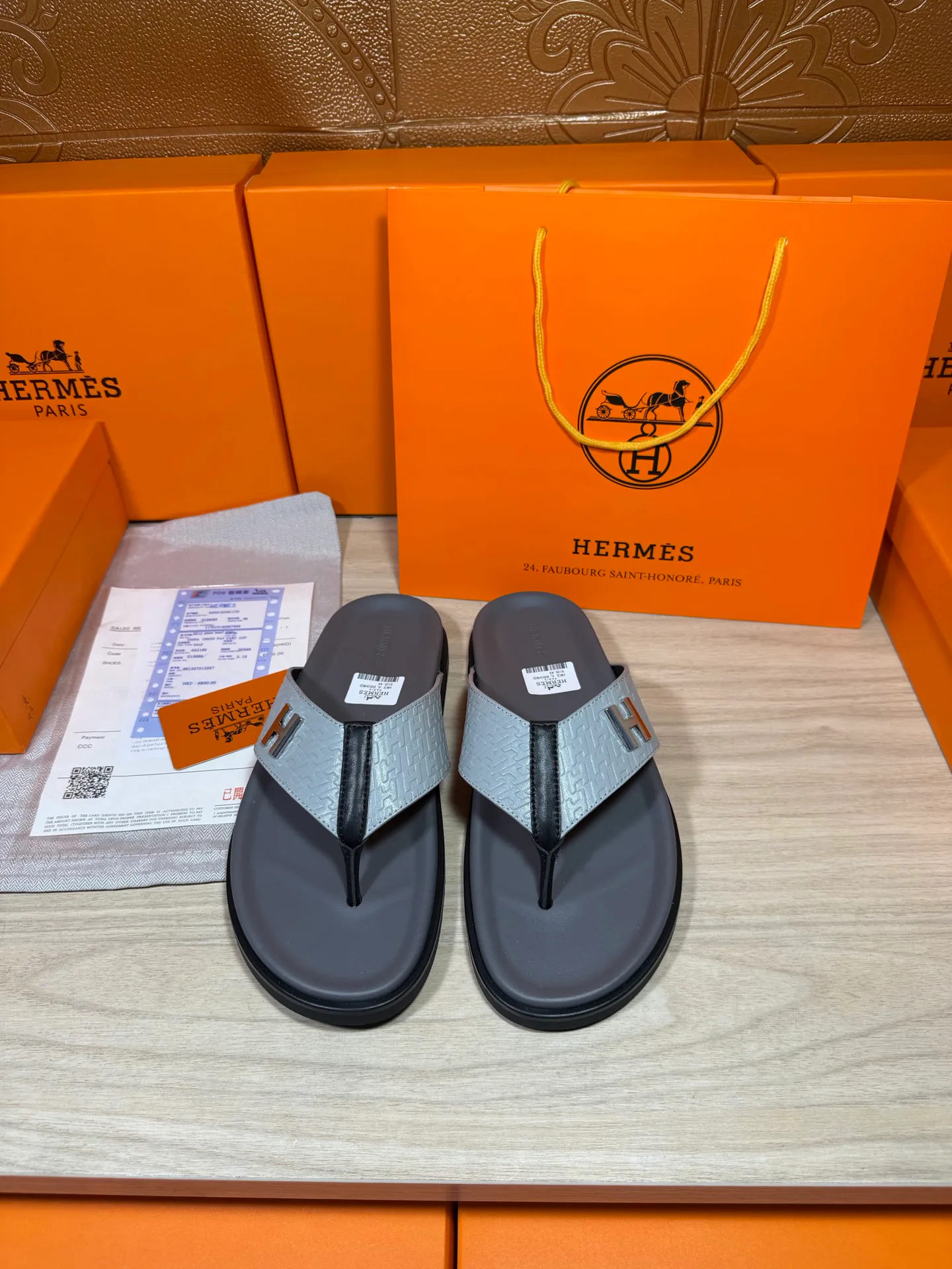 Шлепанцы Мужские Hermes 19414495