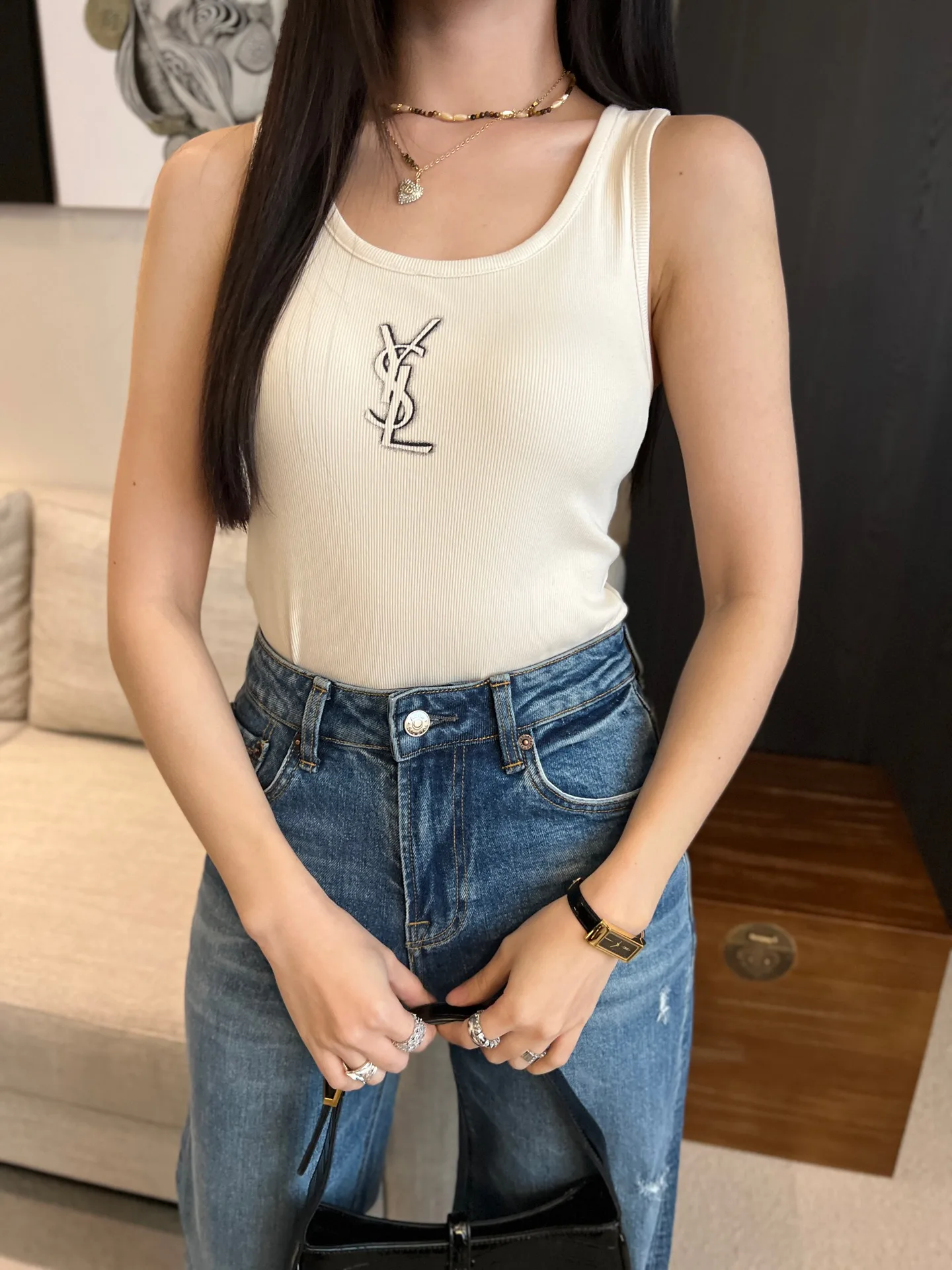 Футболки Женские Saint Laurent 26679