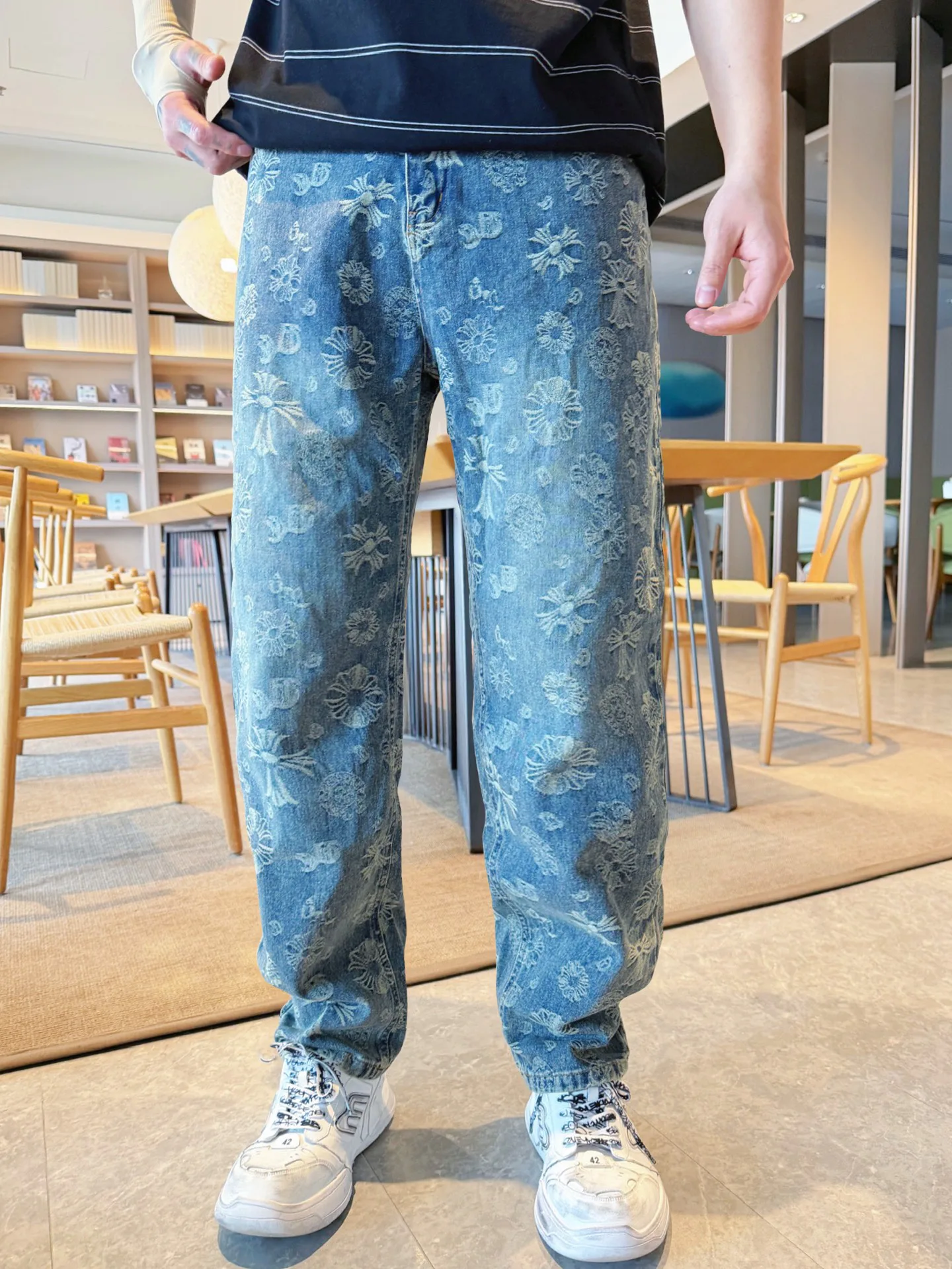 Джинсы Мужские Chrome Hearts 13538167