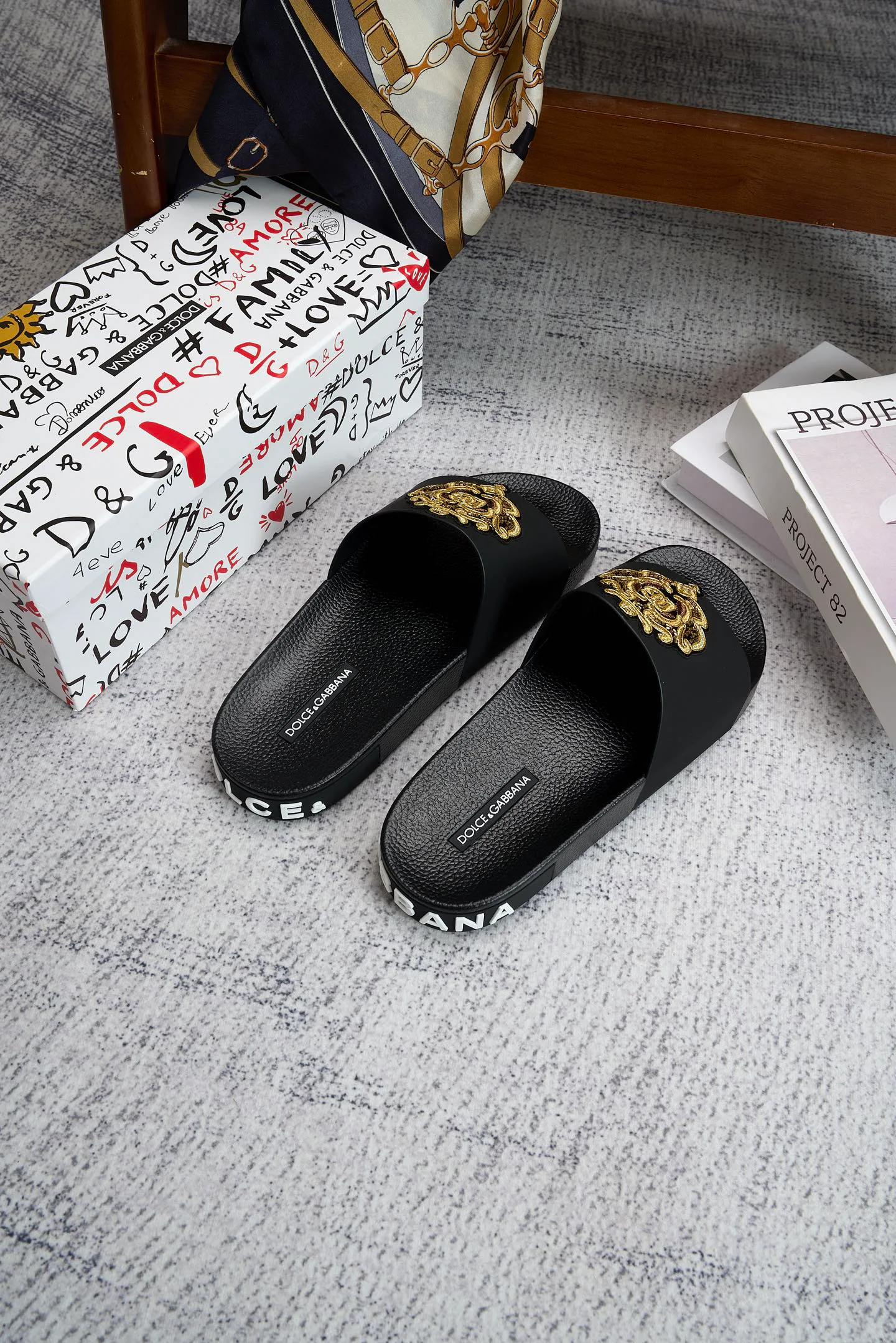 Шлепанцы Мужские Dolce & Gabbana 283923