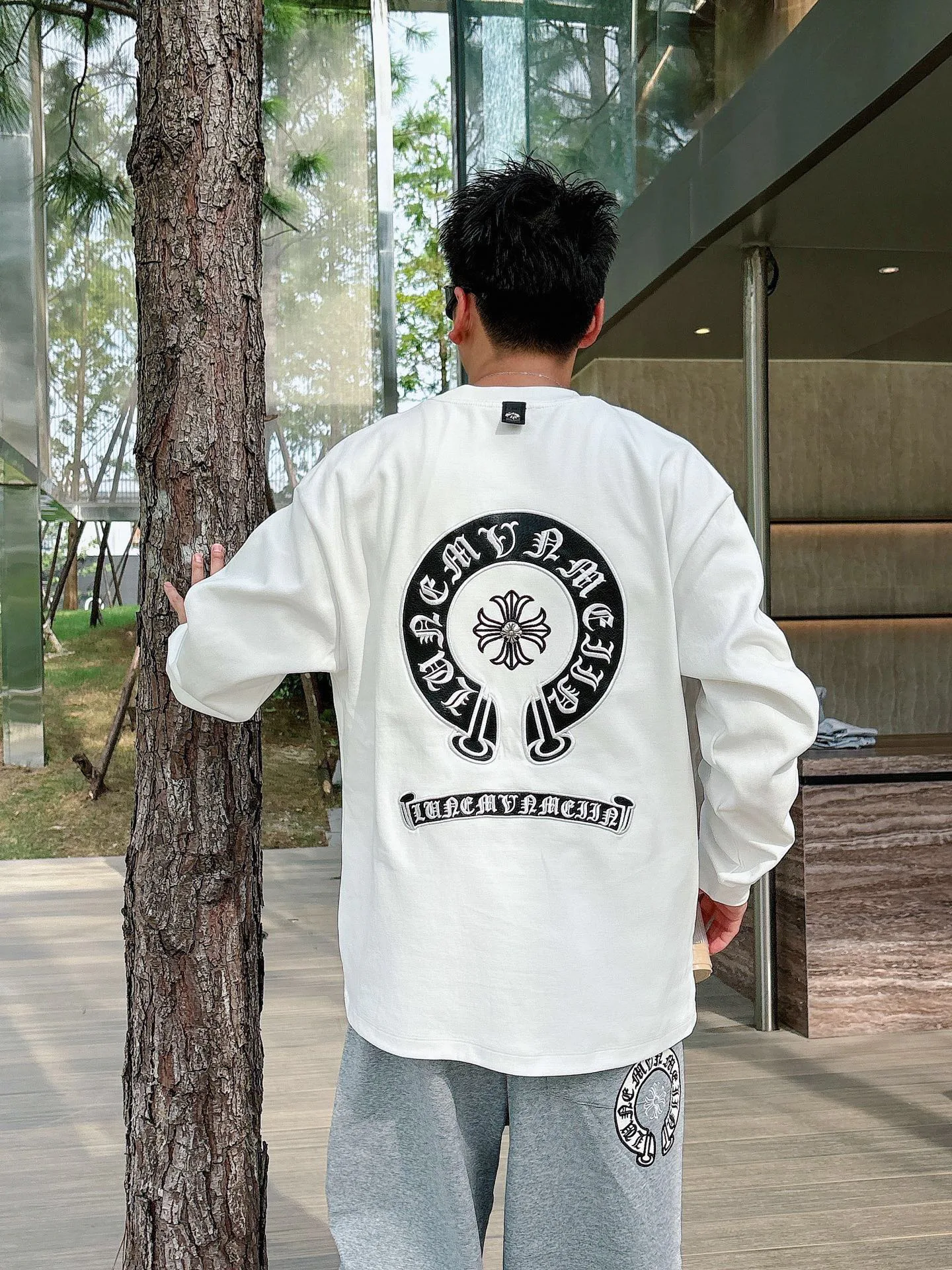 Лонгсливы Мужские Chrome Hearts 787762