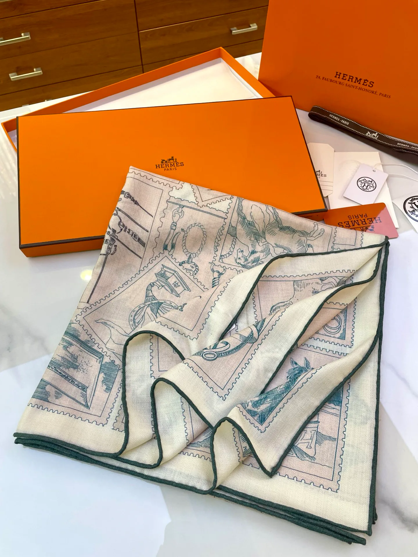 Шарфы Hermes 416875