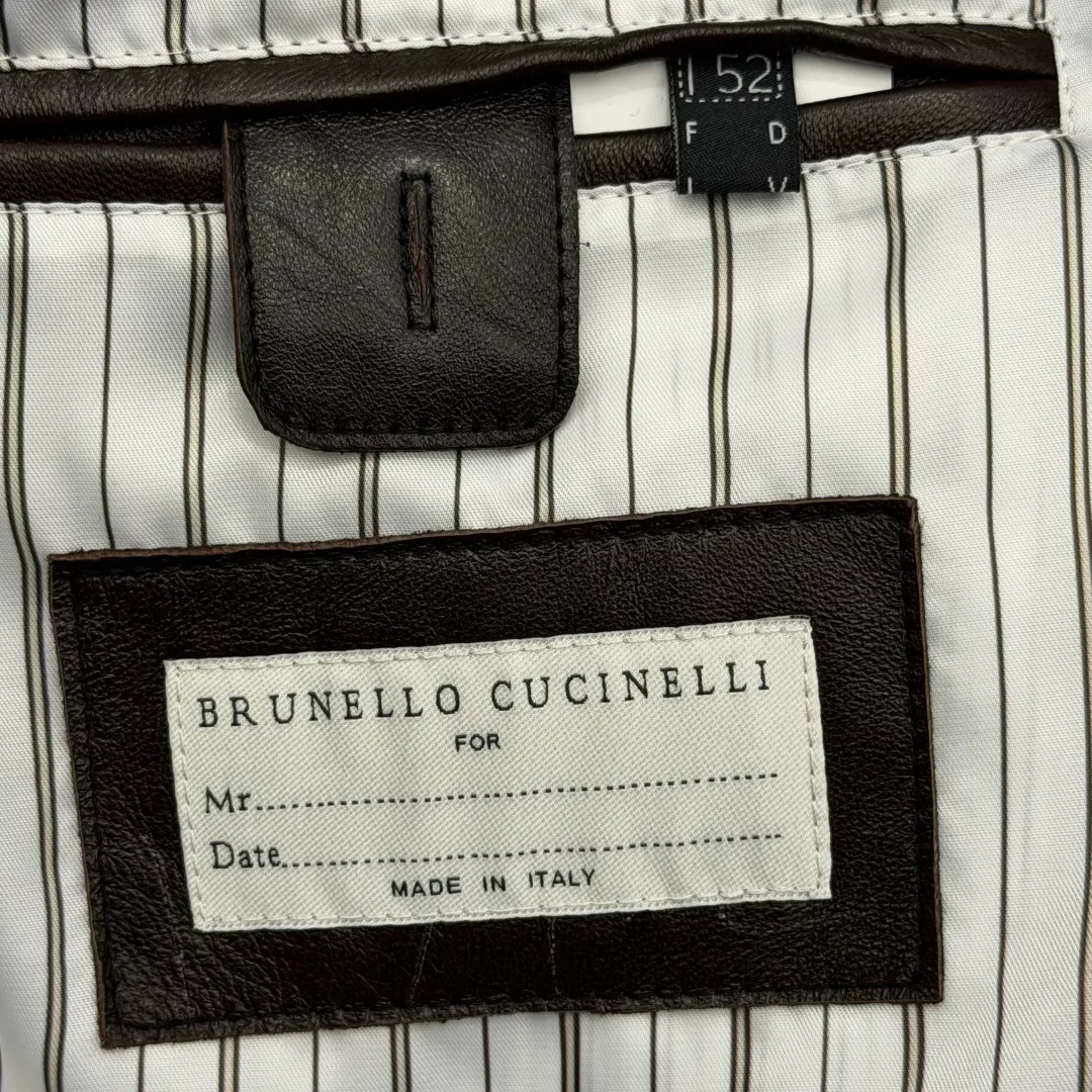 Кожаные Куртки И Дублёнки Мужские Brunello Cucinelli 17329879