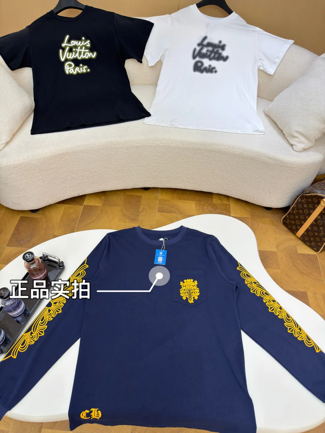 Лонгсливы Мужские Chrome Hearts 11399344
