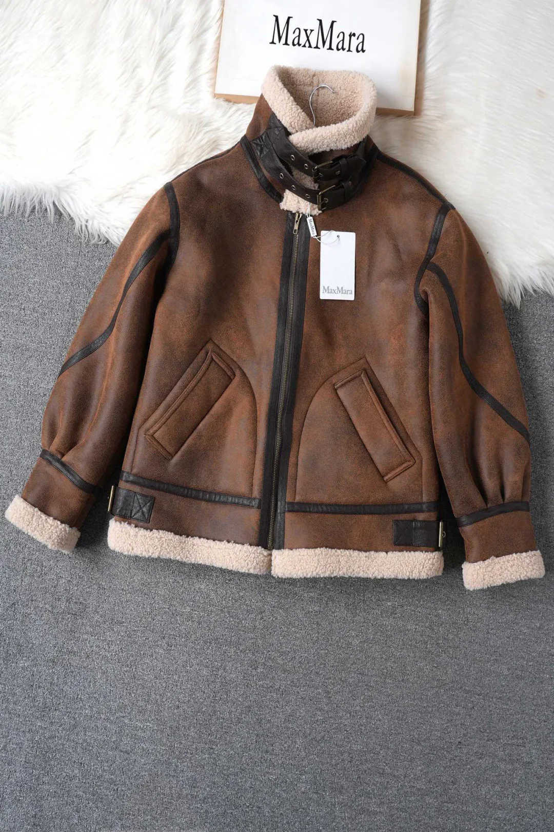 Кожаные Куртки И Дублёнки Женские Max Mara 515748