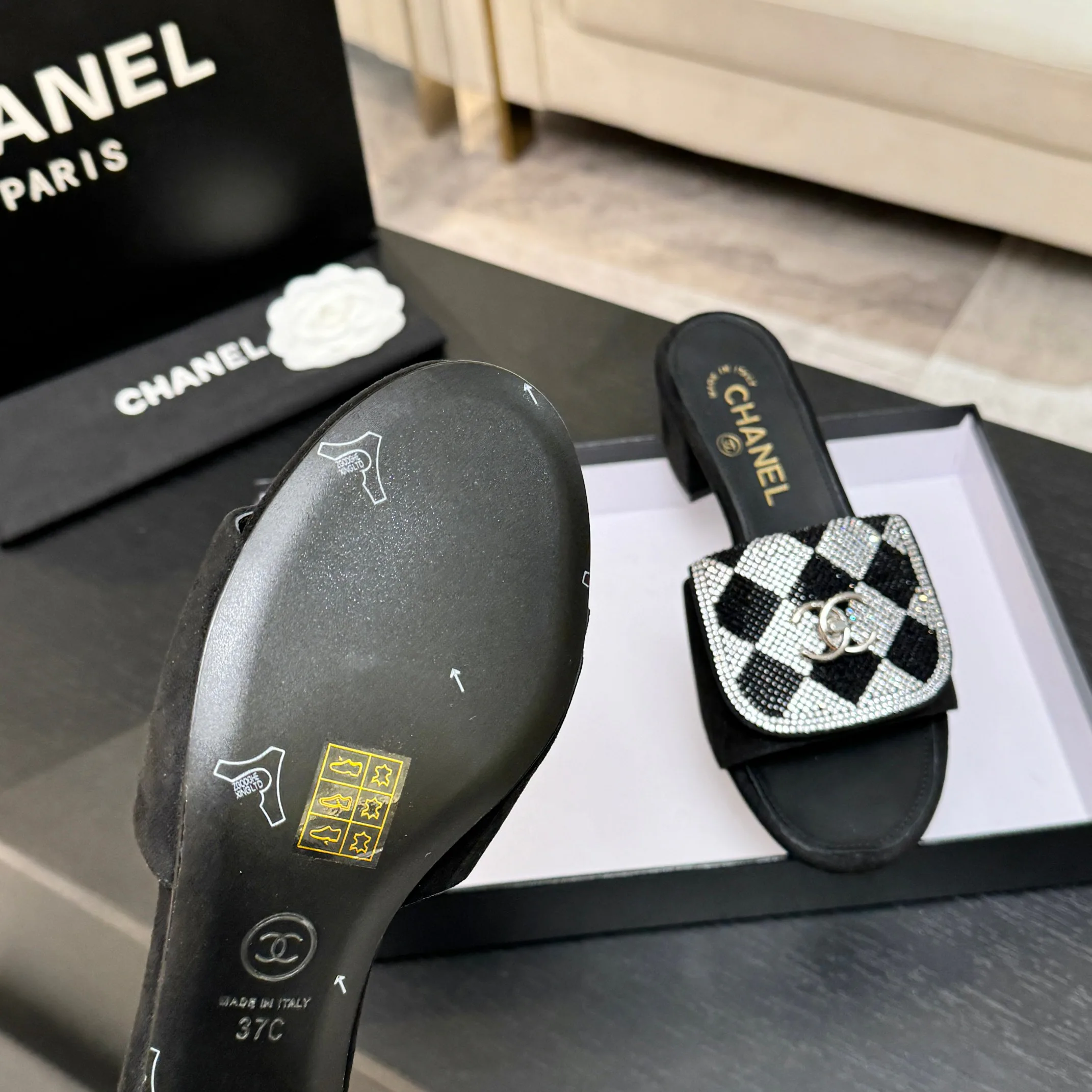 Шлепанцы Женские Chanel 1468221