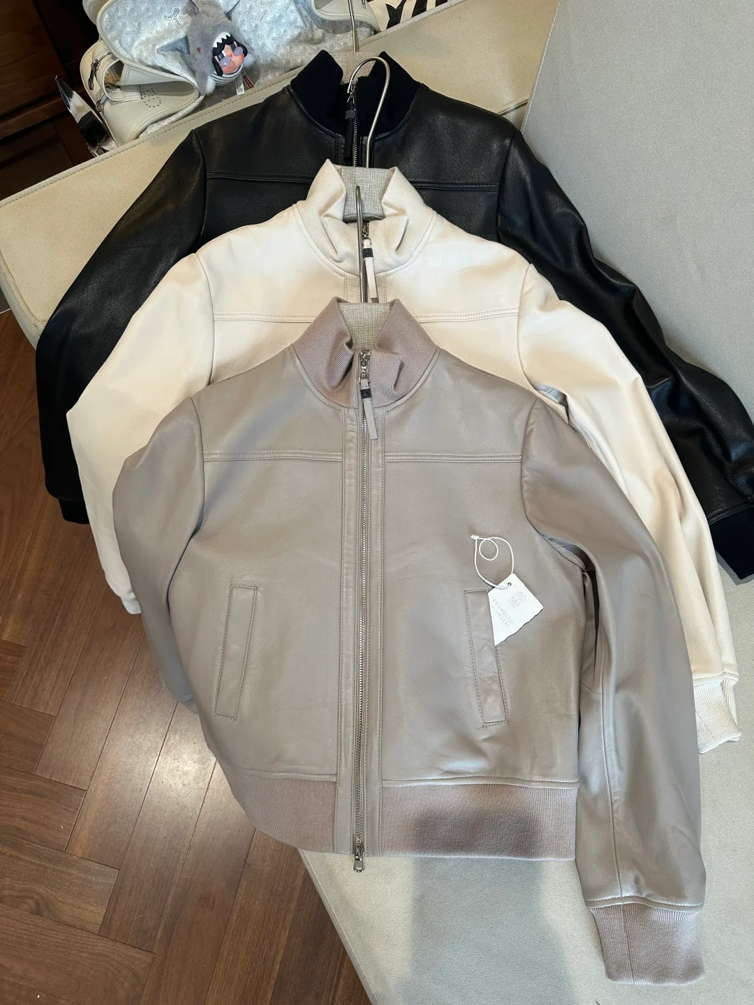 Кожаные Куртки И Дублёнки Женские Brunello Cucinelli 17275150