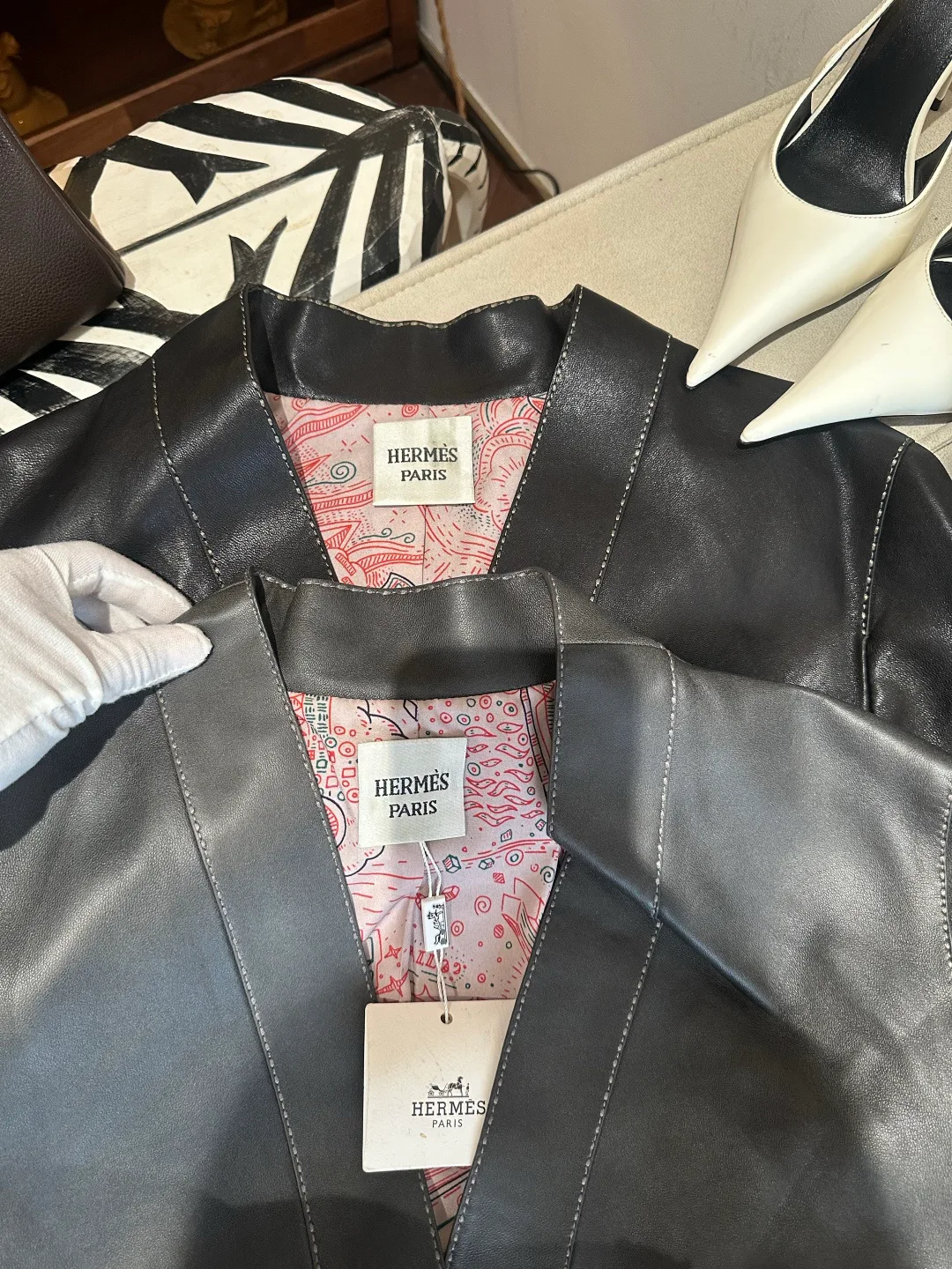 Кожаные Куртки И Дублёнки Женские Hermes 17766349