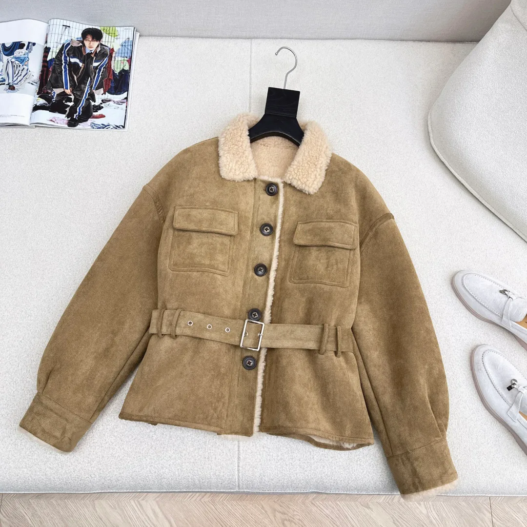 Кожаные Куртки И Дублёнки Женские Saint Laurent 548593