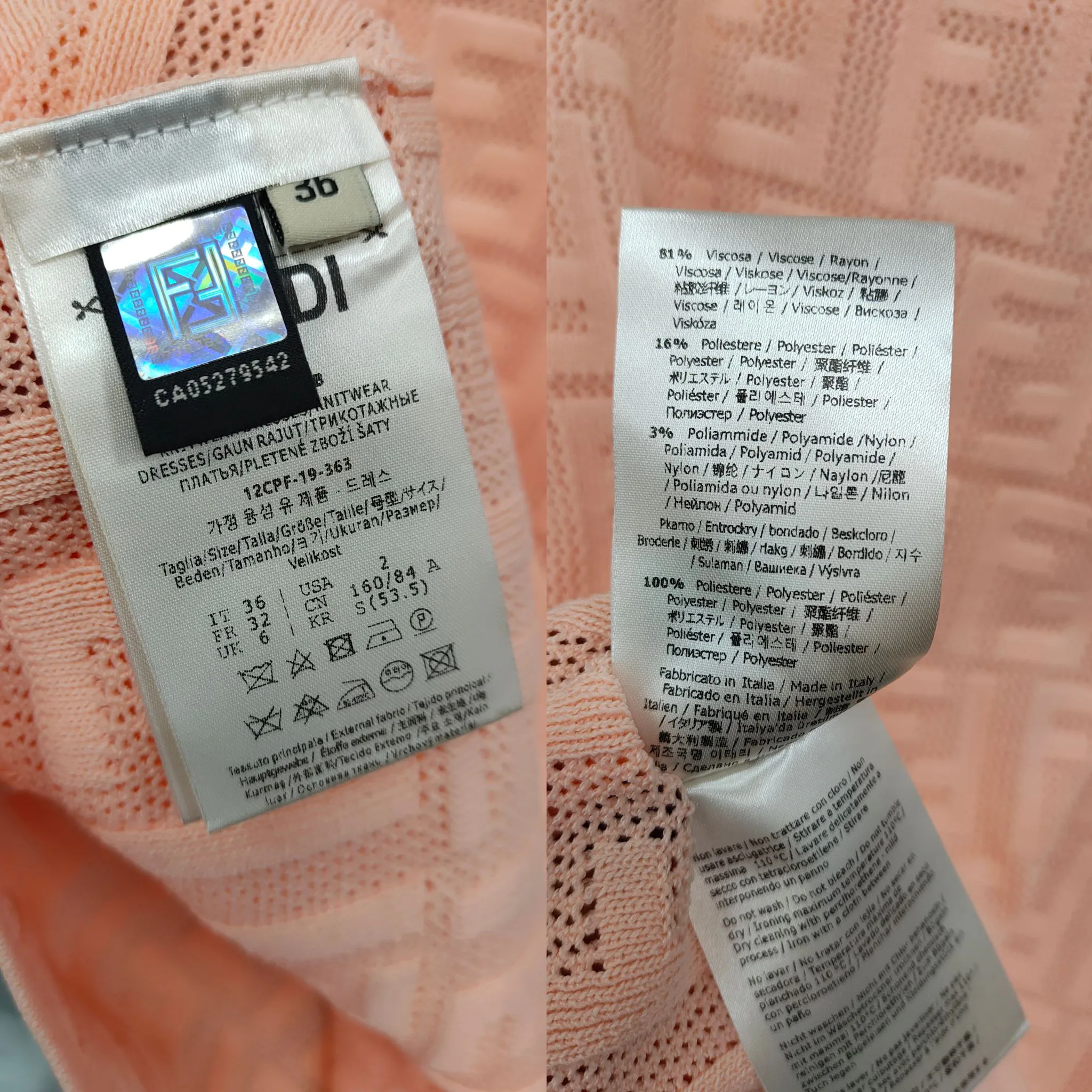 Платья Женские Fendi 11490246