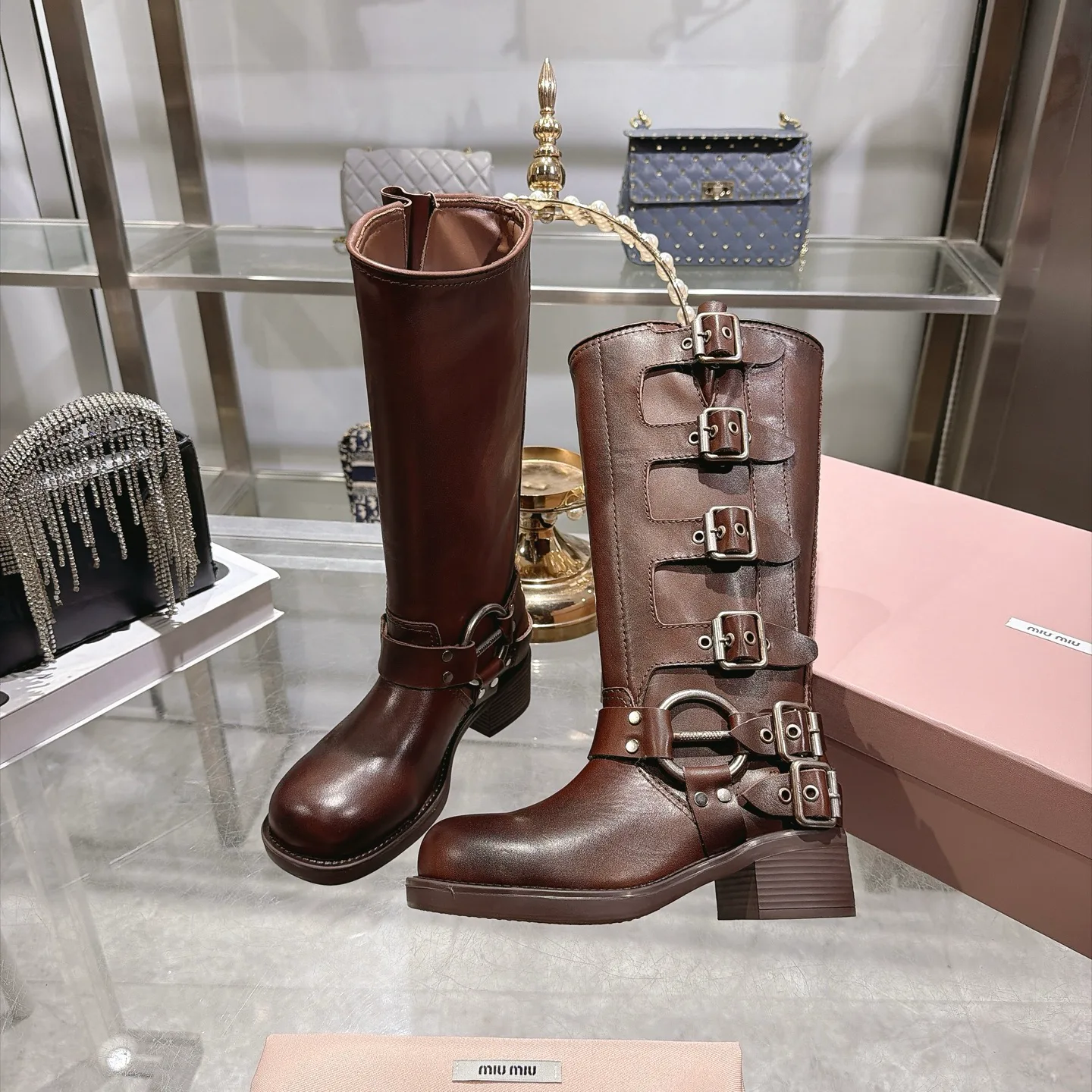 Сапоги Женские Miu Miu 18025421