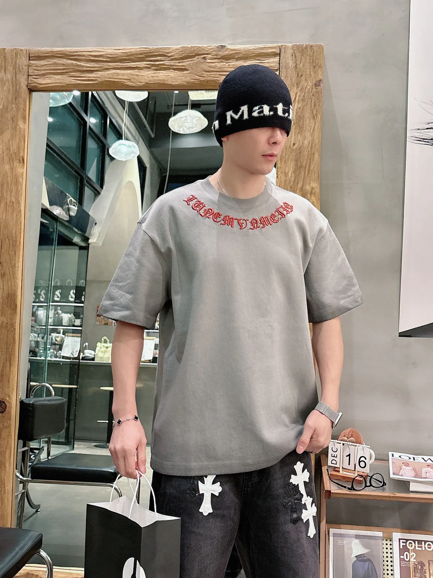 Футболки Мужские Chrome Hearts 787612