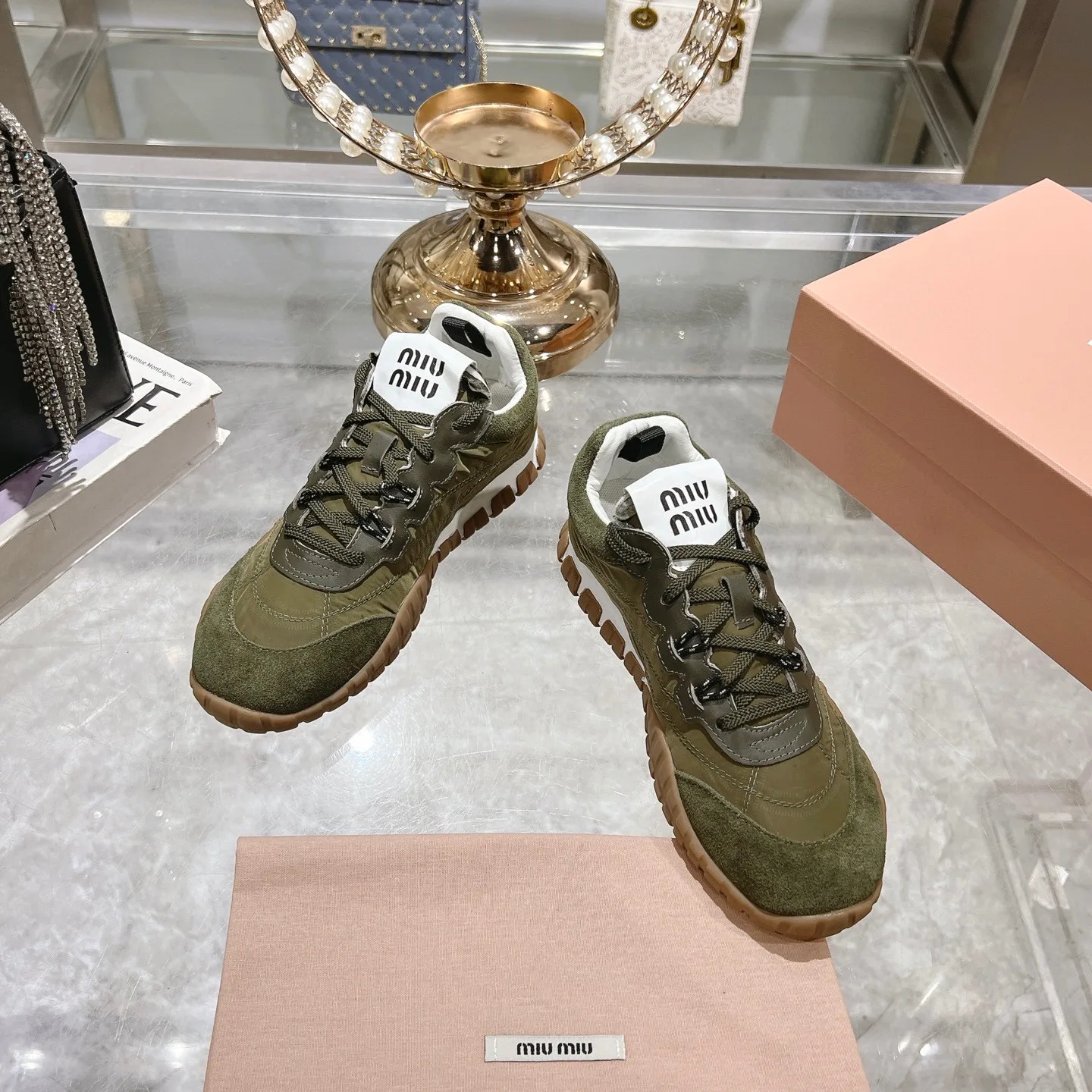 Кроссовки Женские Miu Miu 397985