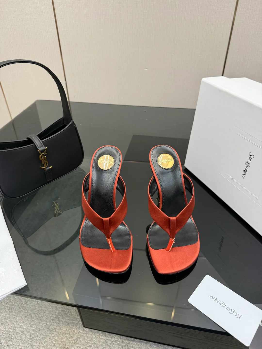 Босоножки Женские Saint Laurent 9632689