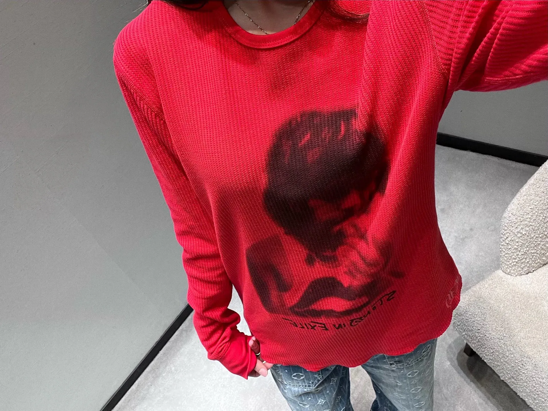 Лонгсливы Женские Chrome Hearts 4197976